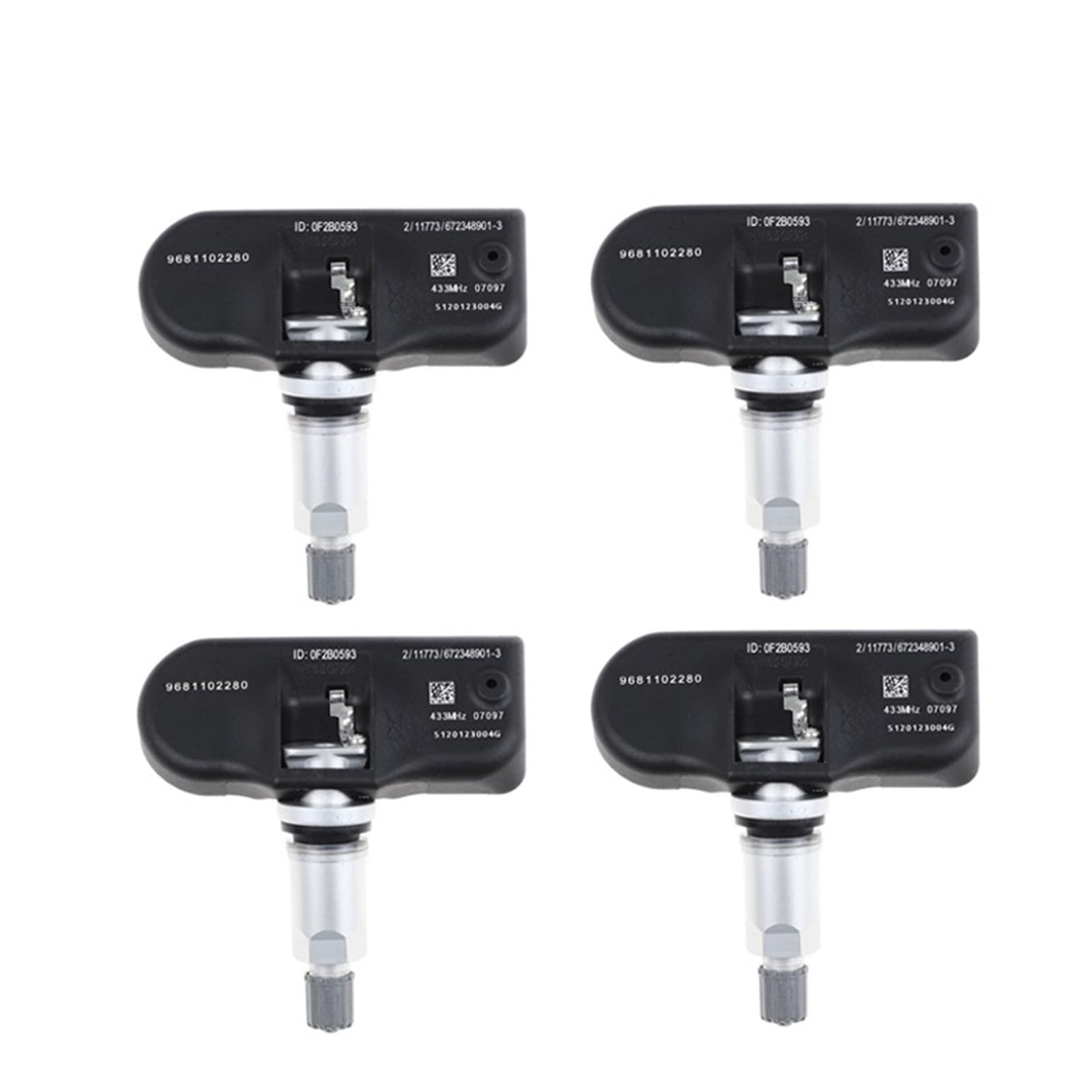 4 Stück/Autoteile 9681102280 for 407 207 307 607 508 807 TPMS Reifendrucksensor Monitor von OFYPCURI