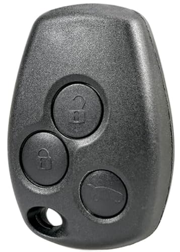 OGGIPRO Schlüsselgehäuse mit 3 Tasten, ohne Klinge, kompatibel mit Renault Clio 3, Twingo 2, Master 3, Kangoo 2, Trafic und Modus | Schlüsselgehäuse für Autoschlüssel, Fernbedienung von OGGIPRO