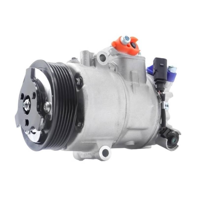 OGHF Auto-Klimakompressor – kompatibel mit VW Polo 2001–2009 (6N/9N) – ersetzt OEM 6Q0820803J 6Q0820803P 6Q0820808 6Q0820808B 6Q0820808D 6Q0820808F 6Q0820808FX – Klimaanlagenpumpe mit Kupplung von OGHF