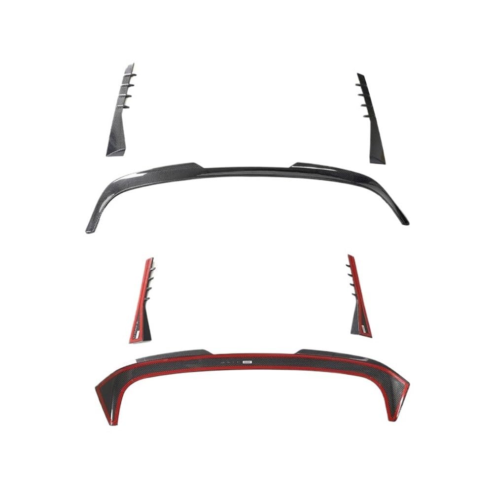 OGHF Dachspoiler-Set aus Echtcarbon, kompatibel mit BMW G81 3er Touring/M3 (2021 2022 2023) | 3-teiliges Heckflügel-Kit im Racing-Stil | Dry Carbon 3K-Gewebe | UV-beständiger Klarlack von OGHF