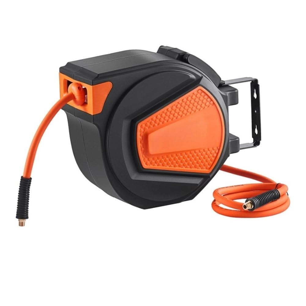 OGHF Einziehbarer Luftschlauchaufroller 3/8 Zoll x 50 Fuß – 300 PSI Hybrid-Luftkompressorschlauch mit 5 Fuß Kabel – Wand-/Deckenmontage – Robust for Garage, Werkstatt, industriellen Einsatz OGHF Einziehbarer Luftschlauchaufroller 3/8 Zoll x 50 Fuß – 300 PSI Hybrid-Luftkompressorschlauch mit 5 Fuß Kabel – Wand-/Deckenmontage – Robust for Garage, Werkstatt, industriellen Einsatz von OGHF