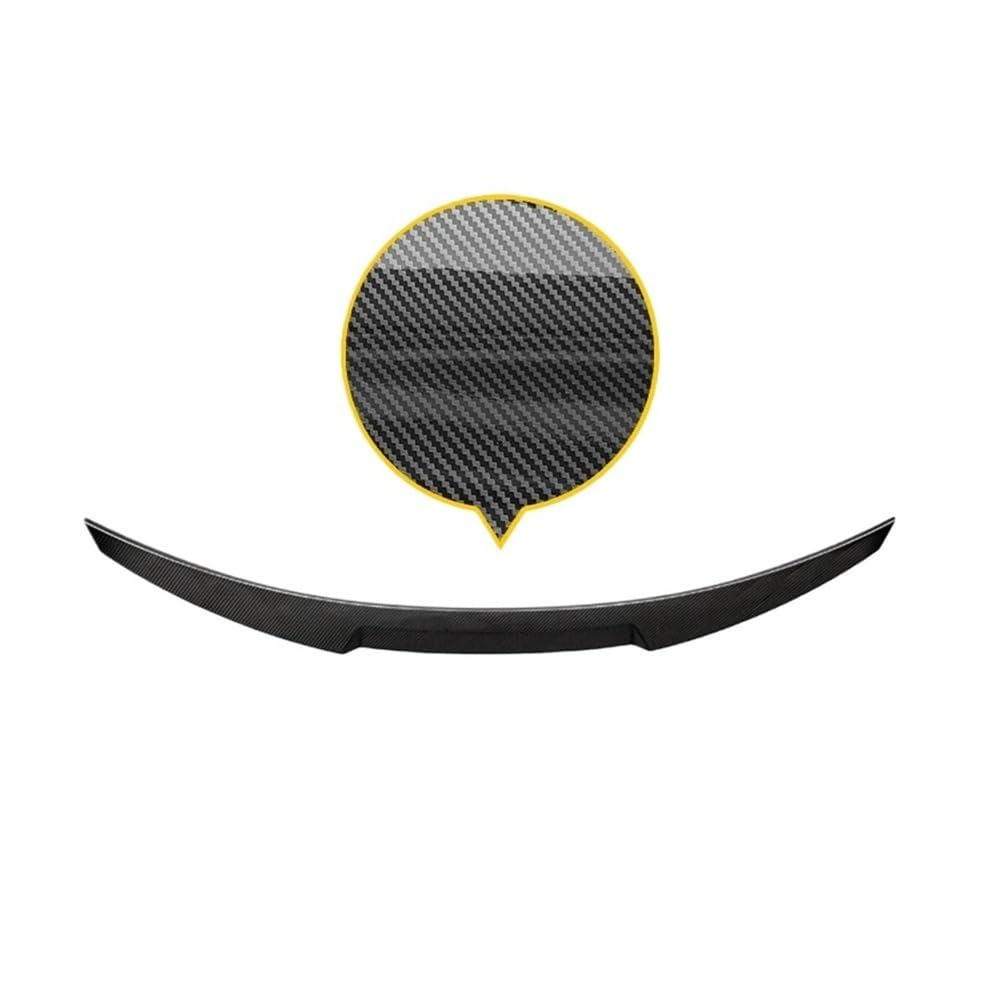 OGHF Glänzend schwarzer Heckspoilerlippe, kompatibel mit BMW 2007 2008 2009 2010 2011 2012 2013 E93 335i M3 Cabrio – Spoilerflügel aus ABS-Kunststoff in Carbonoptik(Carbon Surface) von OGHF