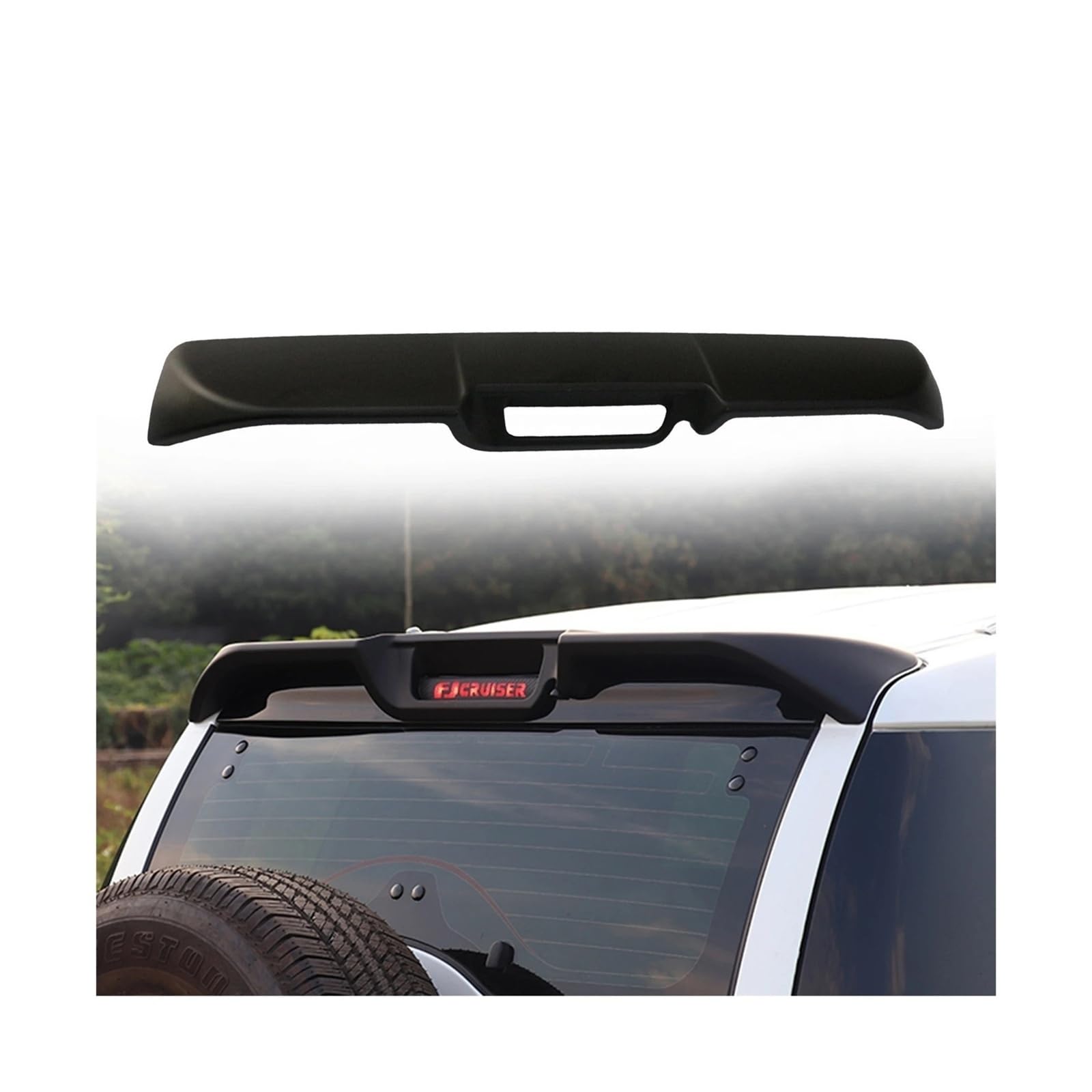 OGHF Heck-Flow-Block-Bodykit | Kompatibel mit Toyota FJ Cruiser (2007–2022) | Komplette Heckstoßstangenabdeckung und Seitenwandschutz | Offroad-Styling-Verbesserung | Robuste ABS-Kunststoffkonstruktio von OGHF
