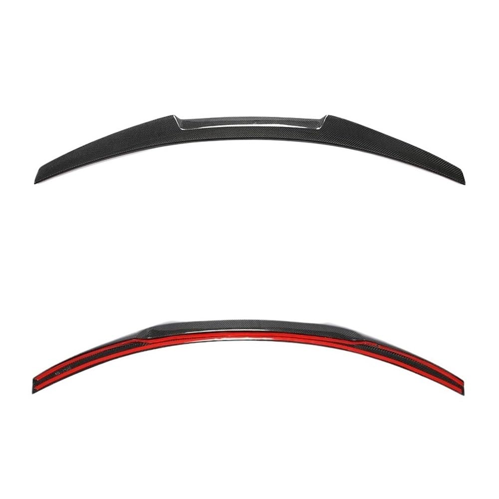 OGHF Heckspoiler aus Echtcarbon, kompatibel mit BMW 2er F22/F87 Coupé (2014 2015 2016 20017 2018 2019) | M2/M235i/M240i Kofferraumspoilerlippe | 2x2 Köperbindung | Klarlack | Vorgebohrt + 3M-Klebeband von OGHF