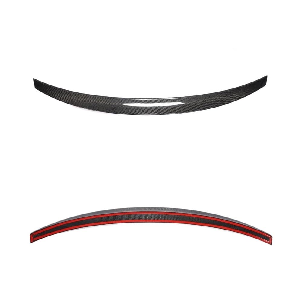 OGHF Heckspoiler aus echter trockener Carbonfaser, kompatibel mit Audi S4 B8.5 Limousine (2013 2014 2015 2016) | Kofferraumlippe im Racing-Stil | 3K-Twill-Gewebe | UV-beständiger Klarlack | Vorgebohrt von OGHF