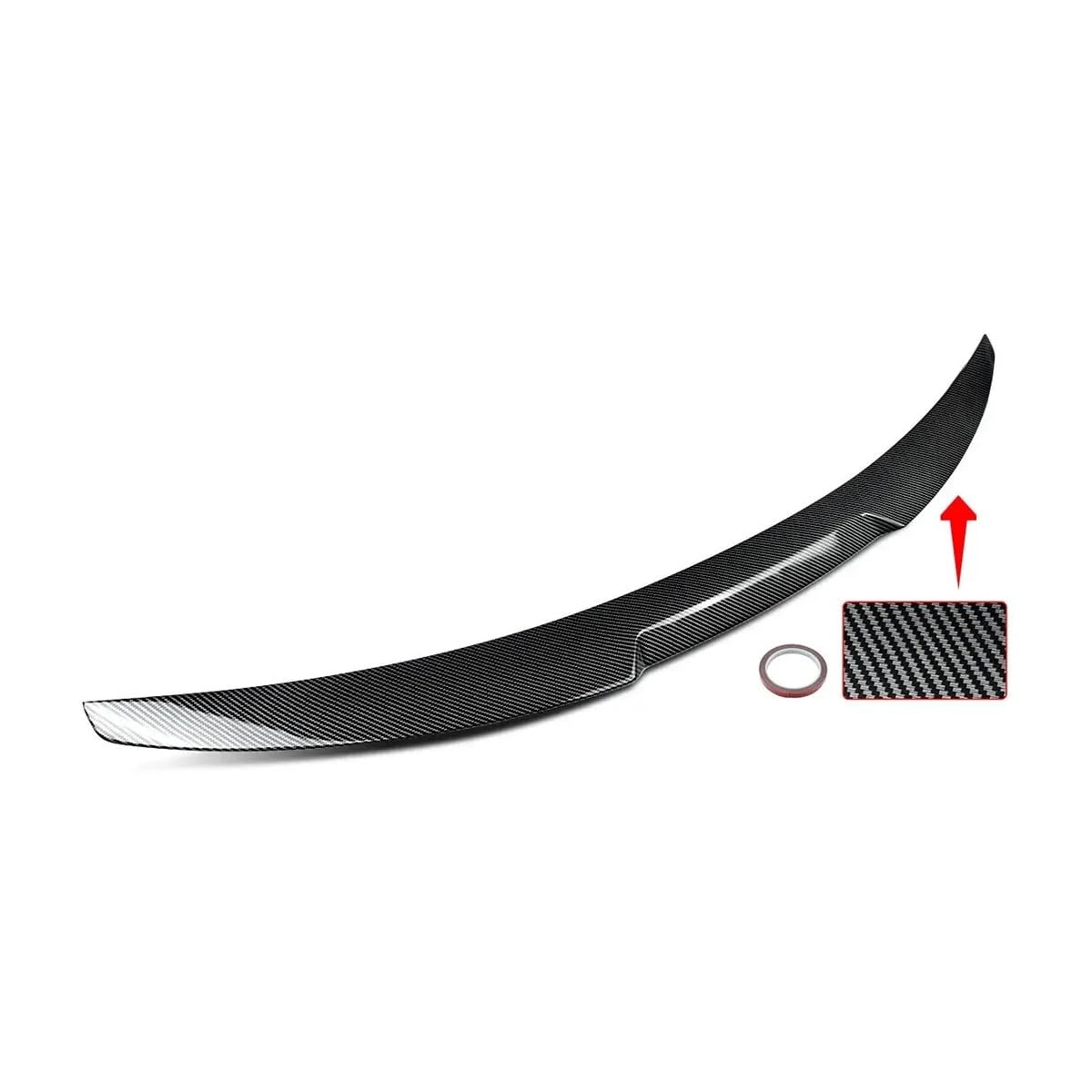 OGHF Heckspoiler im M4-Stil in Carbonoptik – Kompatibel mit BMW 4er G22/G82 M4 Coupé (2021-2022) – OEM+ Lippenspoiler – Direkte Passform, Montage ohne Bohren von OGHF