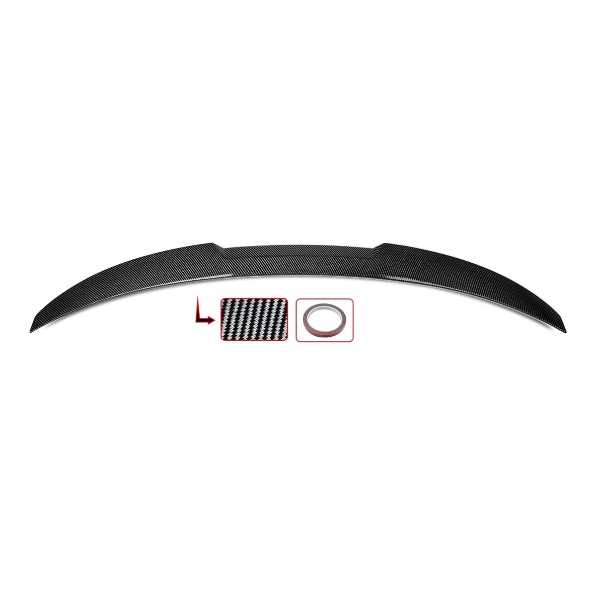 OGHF Heckspoiler in Carbonoptik – Kompatibel mit BMW 4er G26 Gran Coupé (2021 2022 2023 2024) 430i/440i – OEM+ Lippenspoiler – Direkte Passform, Montage ohne Bohren von OGHF