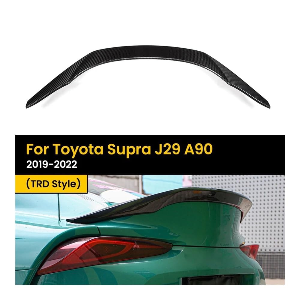 OGHF Kofferraumspoiler aus trockenem Carbon, kompatibel mit Toyota Supra J29 A90 2019 2020 2021 2022 | Kofferraumspoilerlippe im TRD-Stil | Echte T700-Carbonfaser | Aerodynamische Heckklappe OGHF Kofferraumspoiler aus trockenem Carbon, kompatibel mit Toyota Supra J29 A90 2019 2020 2021 2022 | Kofferraumspoilerlippe im TRD-Stil | Echte T700-Carbonfaser | Aerodynamische Heckklappe von OGHF