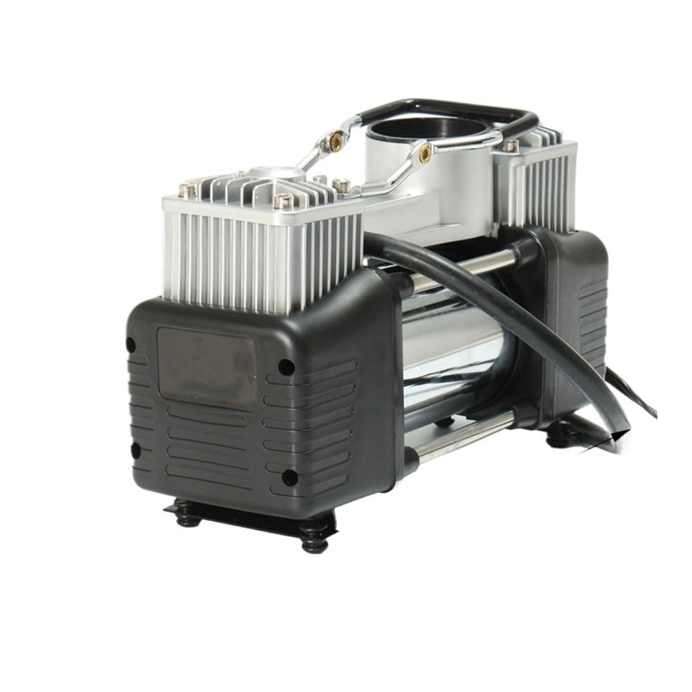 OGHF Tragbarer Luftkompressor for Autoreifen, 150 PSI – 12-V-Luftpumpe, 60 l/min, schnelles Aufpumpen, Reifenfüller mit Doppelzylinder for Autos, Fahrräder, Motorräder – kompatibel mit LKWs, SUVs, Spo OGHF Tragbarer Luftkompressor for Autoreifen, 150 PSI – 12-V-Luftpumpe, 60 l/min, schnelles Aufpumpen, Reifenfüller mit Doppelzylinder for Autos, Fahrräder, Motorräder – kompatibel mit LKWs, SUVs, Spo von OGHF