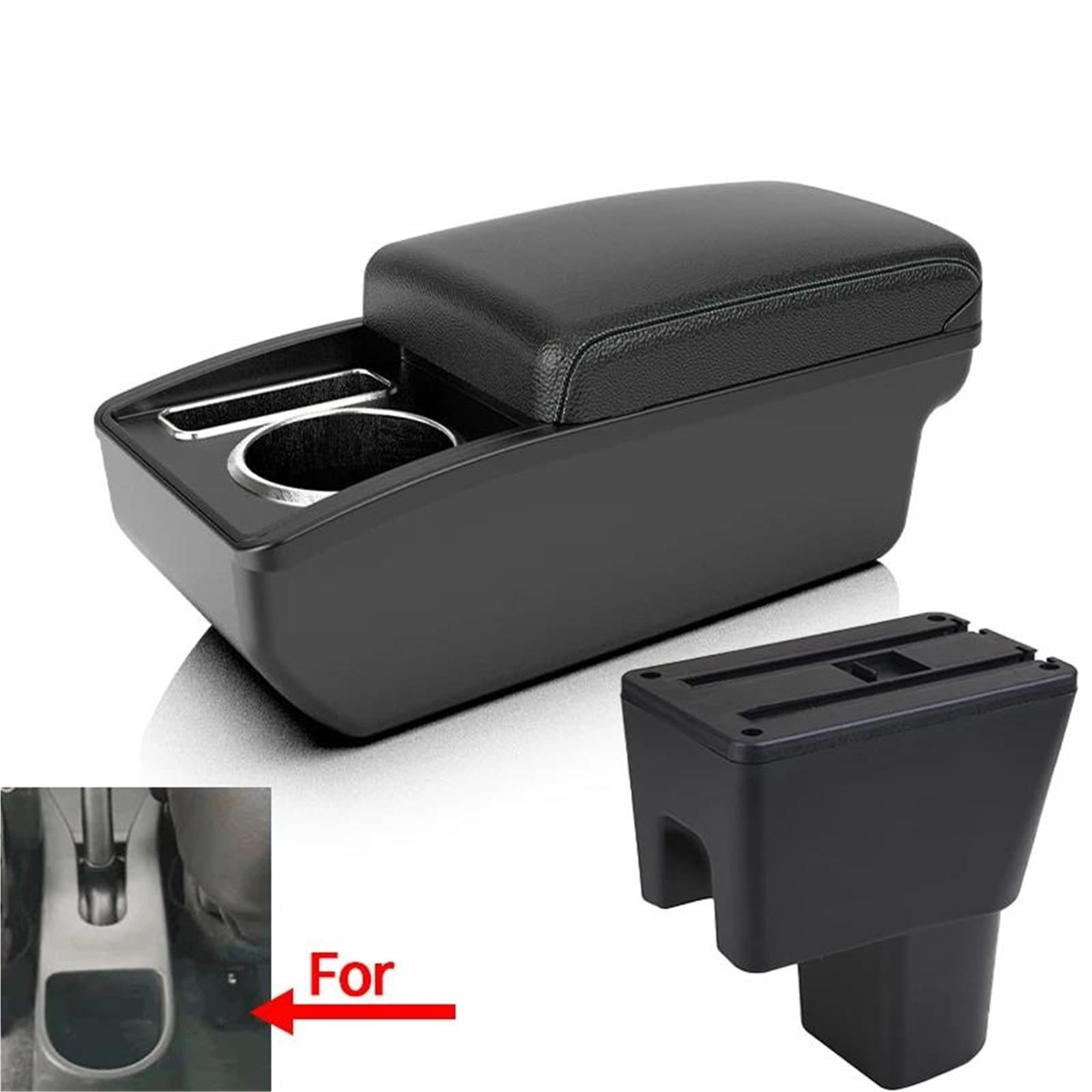 ArmstüTze Armlehne Box Für Suzuki Für Celerio Center Konsole Zubehör Tasse Halter Große Raum Usb-schnittstelle Auto Armlehnen(Style A3) von OGJFD