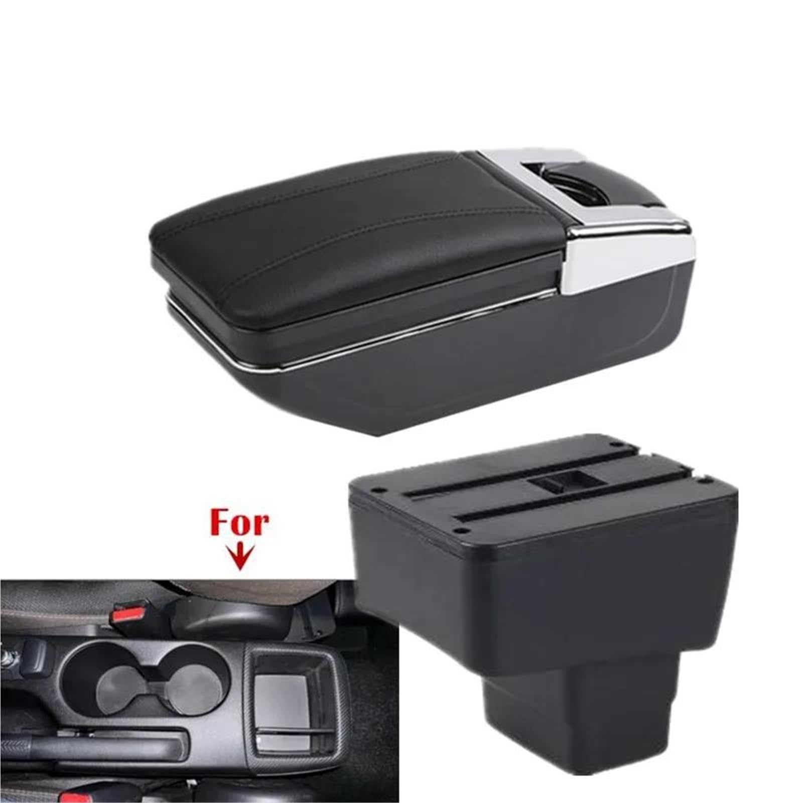 ArmstüTze Armlehne Box Retrofit Für Mazda 2 Für CX-3 Auto Armlehne Storage Box Auto Zubehör Lade USB Auto Armlehnen(Style A1) von OGJFD