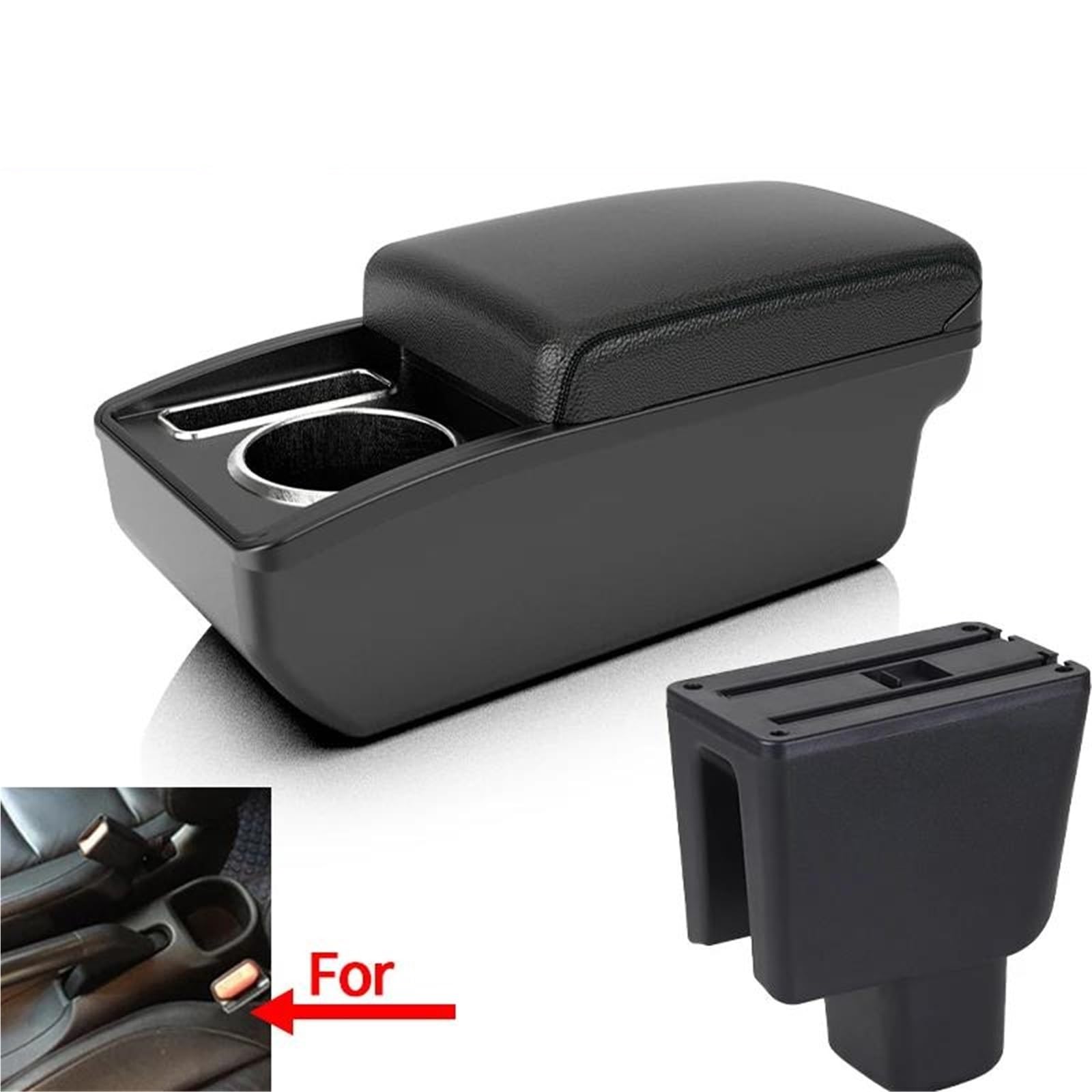 ArmstüTze Armlehne Für BRV Auto Armlehne Box Zentrale Speicher Inhalt Lagerung Box Arm Auto Teile Mit Getränkehalter Auto Armlehnen(Style A2) von OGJFD