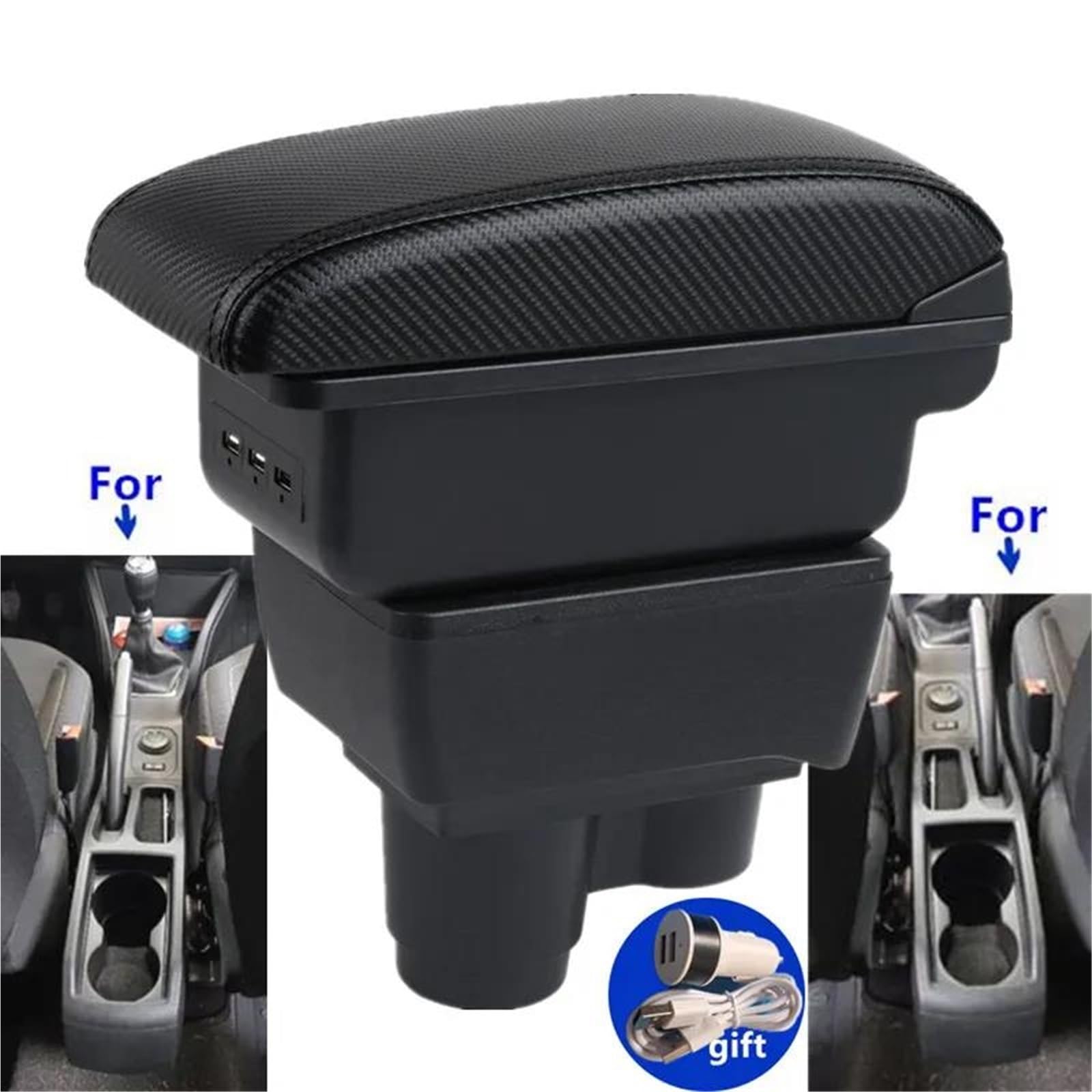 ArmstüTze Armlehne Für Dacia Für Duster 2 3 2019–2024 Auto-Armlehnenbox Aufbewahrungsbox Spezielles Nachrüstzubehör Auto Armlehnen(Style B4) von OGJFD