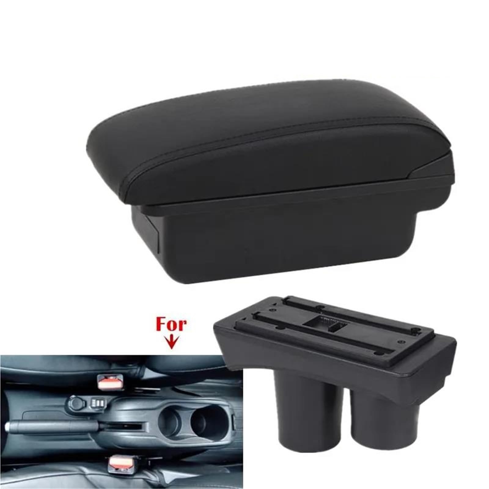 ArmstüTze Armlehne Für Peugeot Für 301 Für Citroen Für C-elysee Auto Armlehne Box Lagerung Box Innen Nachrüstung Auto Armlehnen(Style A1) von OGJFD