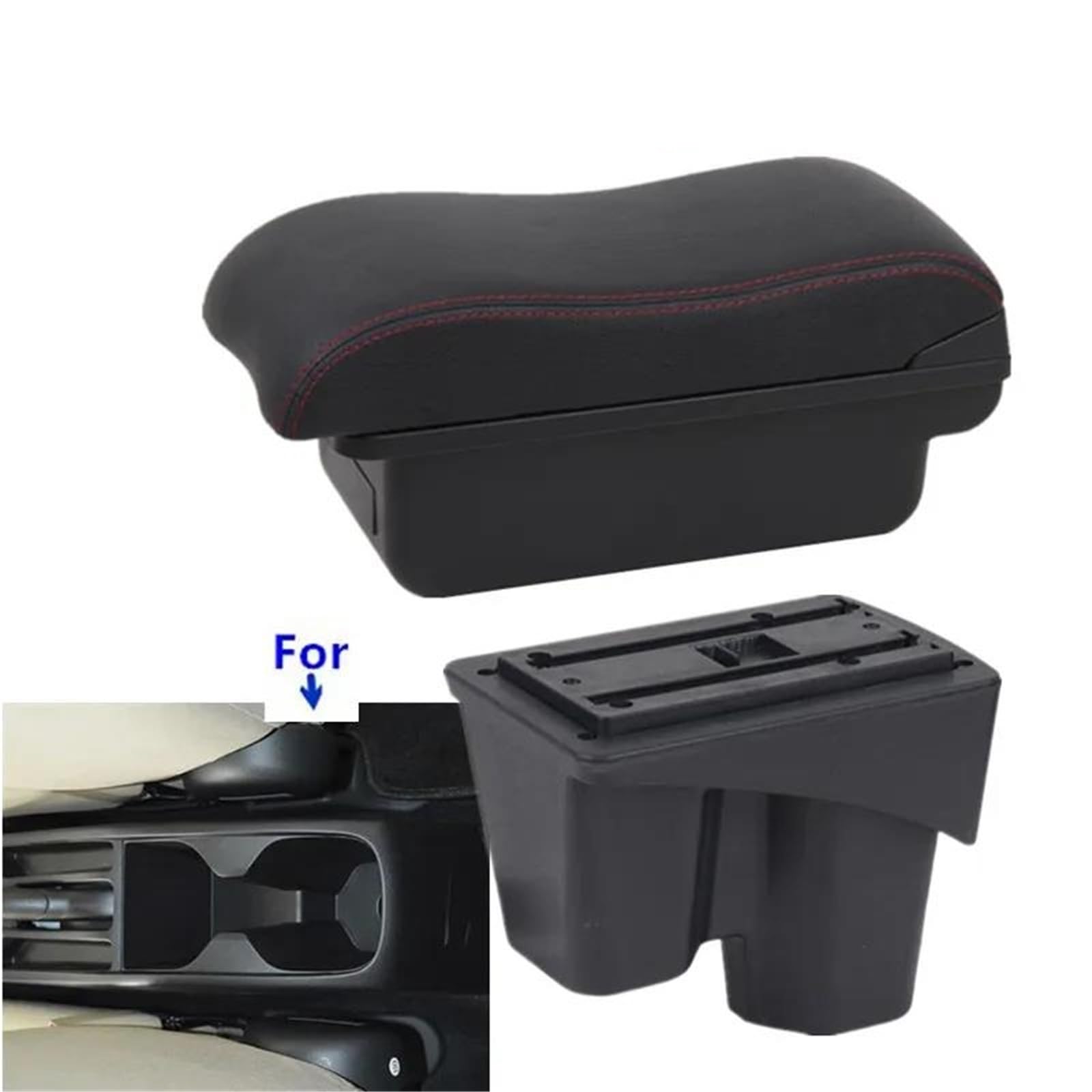 ArmstüTze Armlehnenbox Für City Armlehnenbox Für Den Innenraum Spezielle Nachrüst-Mittelaufbewahrungsbox Autozubehör Auto Armlehnen(Style A5) von OGJFD