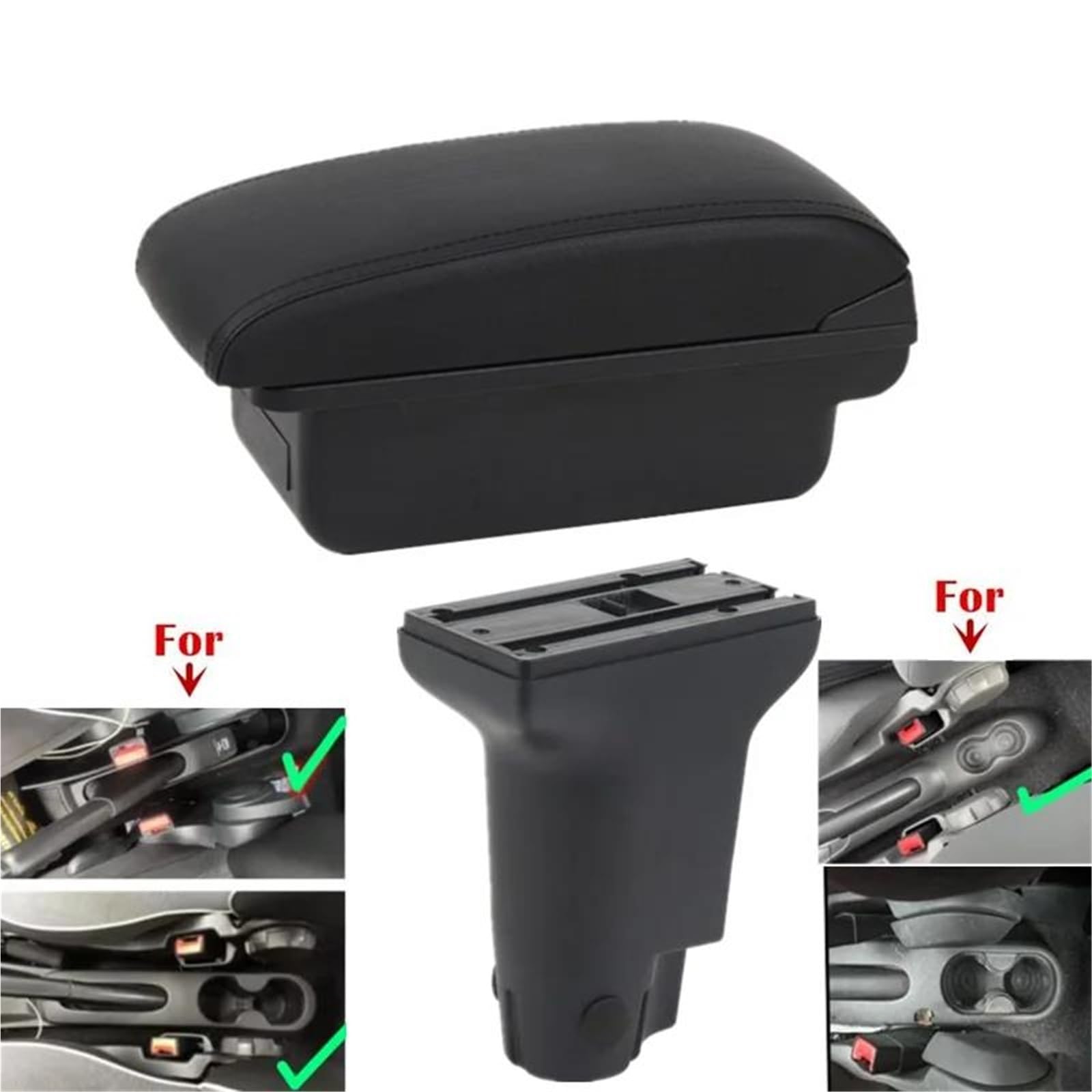 ArmstüTze Armlehnenbox Für Fiat Für 500 Für Cronos Auto-Armlehnenbox Innenausstattung Mittelaufbewahrungsbox Autozubehör Auto Armlehnen(Style A1) von OGJFD