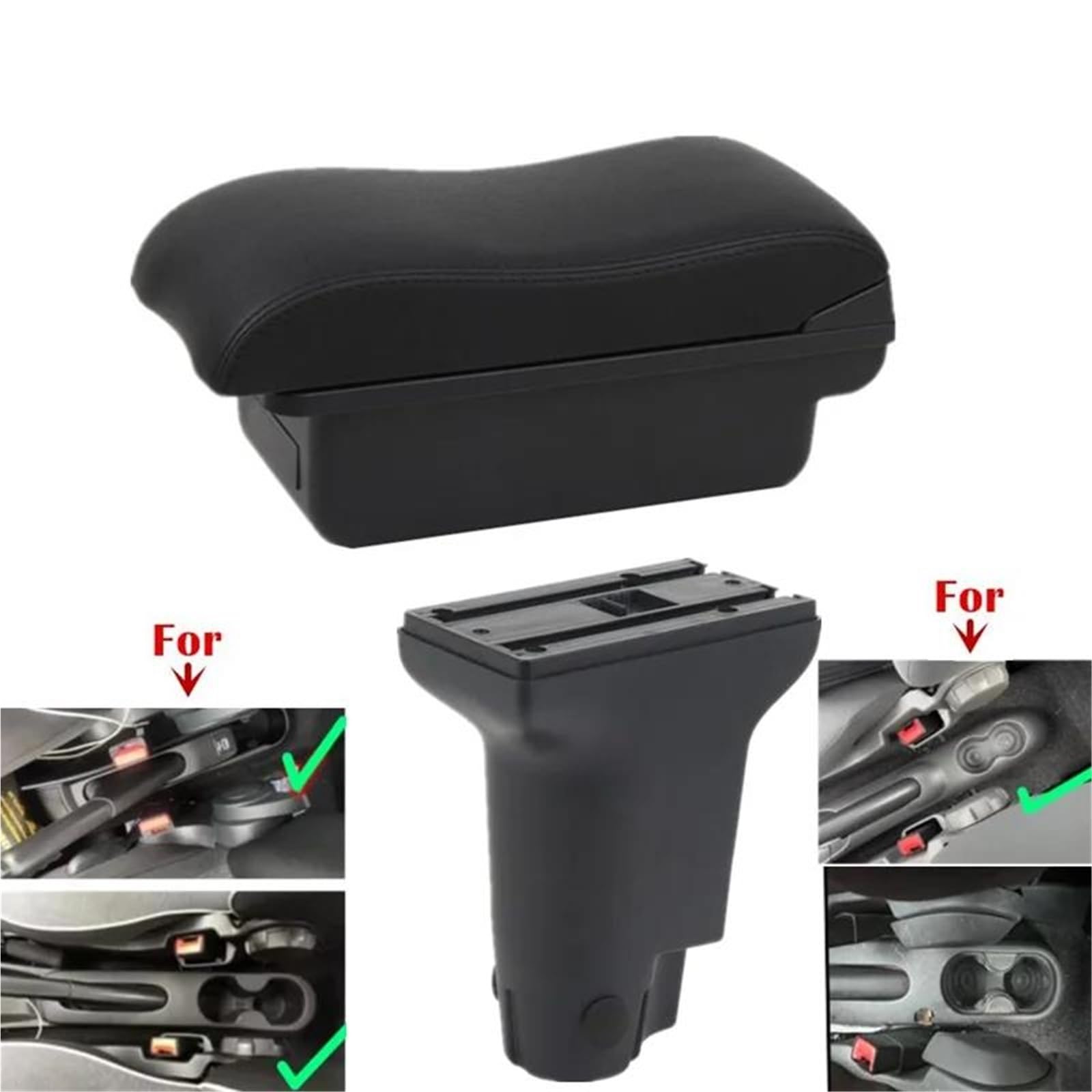 ArmstüTze Armlehnenbox Für Fiat Für 500 Für Cronos Auto-Armlehnenbox Innenausstattung Mittelaufbewahrungsbox Autozubehör Auto Armlehnen(Style A4) von OGJFD