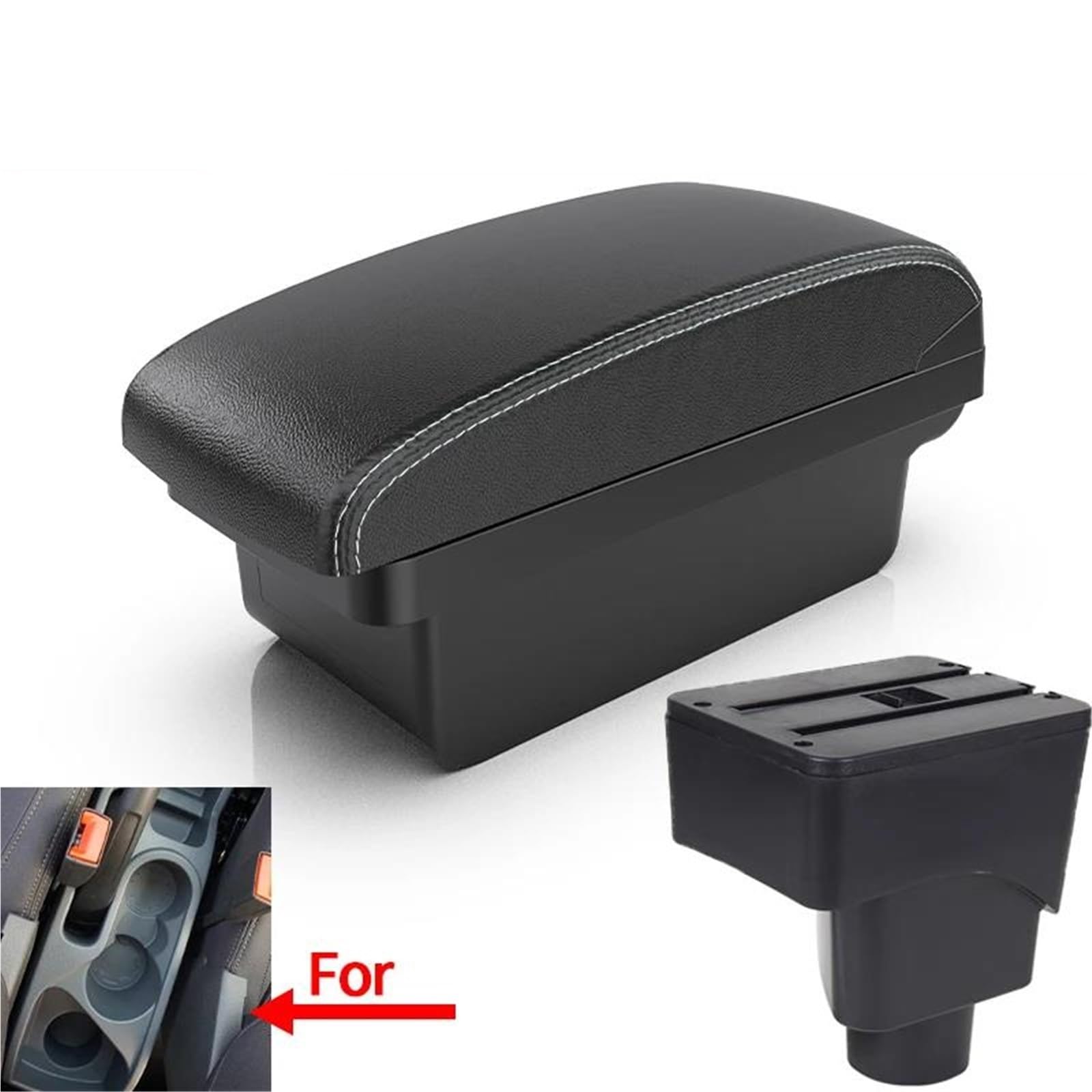 ArmstüTze Armlehnenbox Für Ford Für EcoSport 2013-2017 Auto-Armlehnen-Aufbewahrungsbox Arm Autozubehör Teile Innenausstattung Auto Armlehnen(Style A3) von OGJFD
