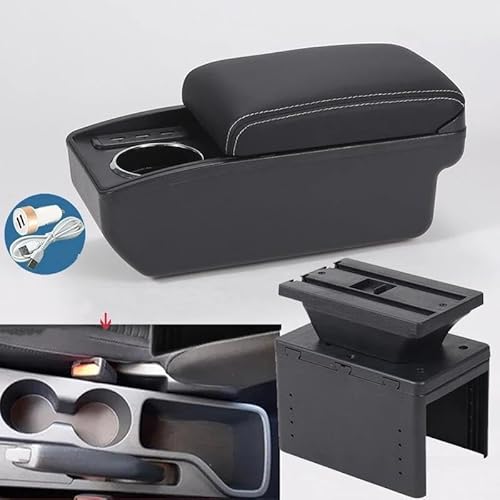 ArmstüTze Armlehnenbox Für Hyundai Für I20 2021 2022 Autoarmlehne Innenteile Mittelkonsole Autoaufbewahrungsbox Auto Armlehnen(Style B3) von OGJFD