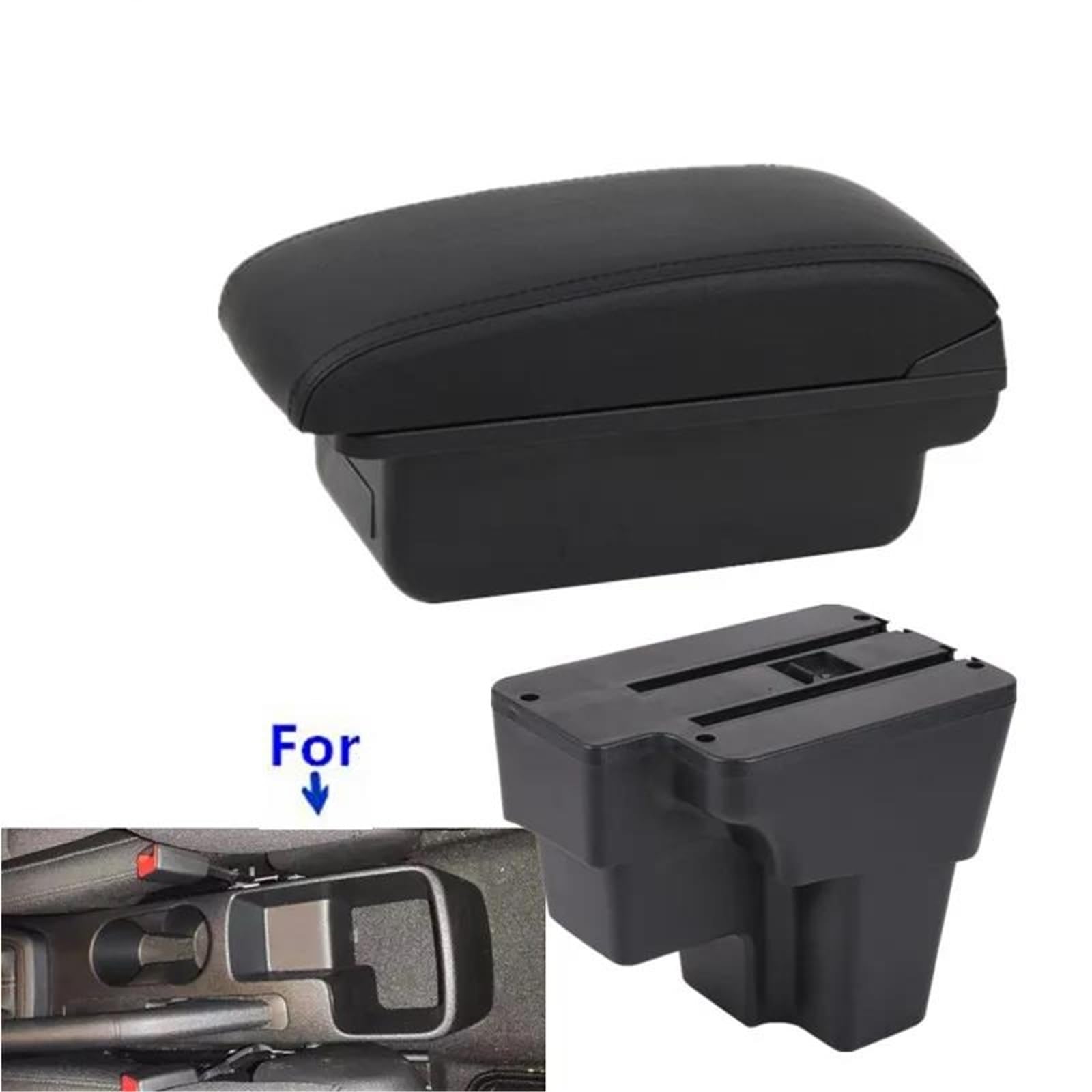 ArmstüTze Armlehnenbox Für Kia Für Stonic Für Rio Lx 2015-2024 Armlehnenbox Nachrüstung Autoaufbewahrung Autozubehör Auto Armlehnen(Style A1) von OGJFD