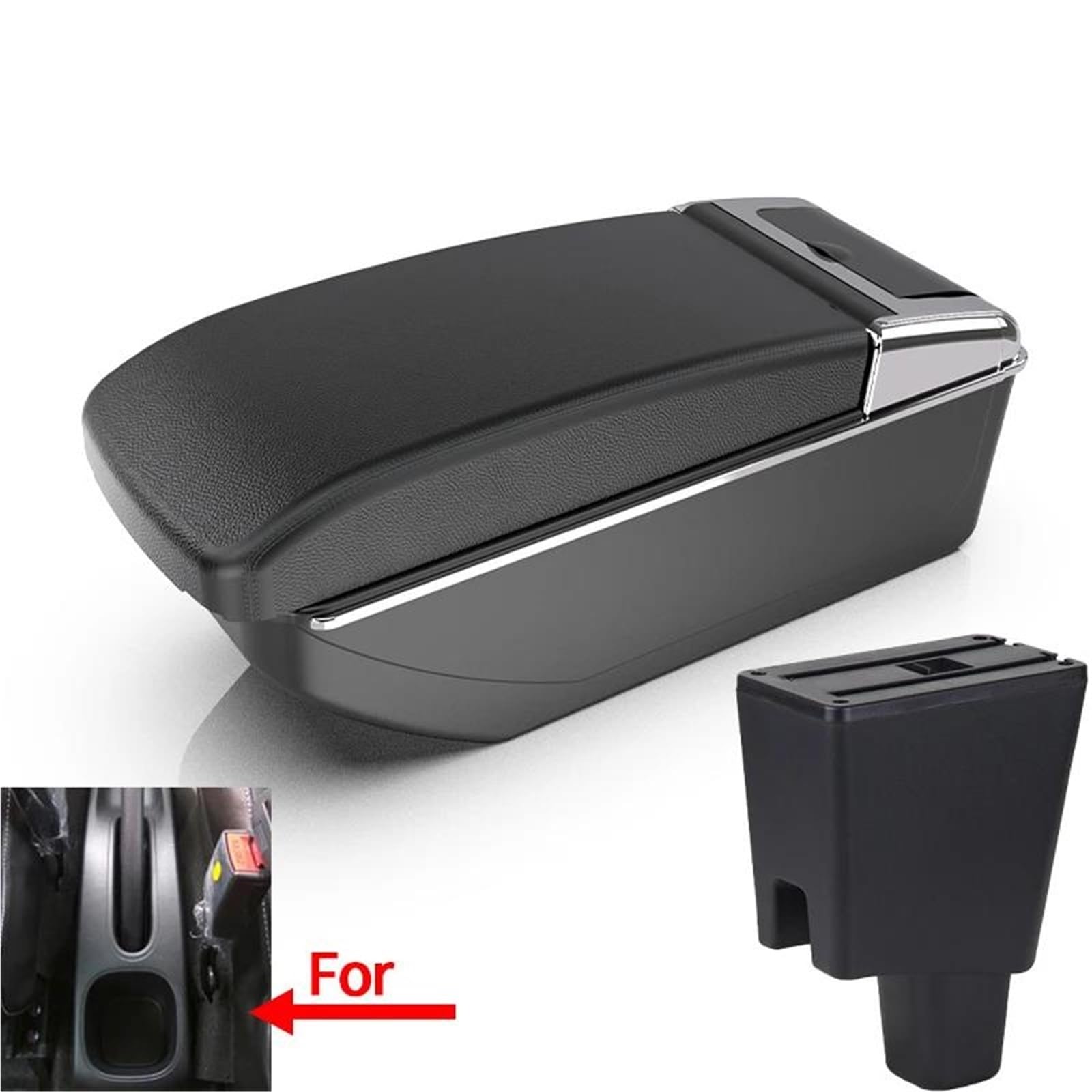 ArmstüTze Armlehnenbox Für Perodua Für Axia Auto-Armlehnen-Aufbewahrungsbox Mittelkonsole Armlehne Innenraum-Getränkehalter Auto Armlehnen(Style B2) von OGJFD