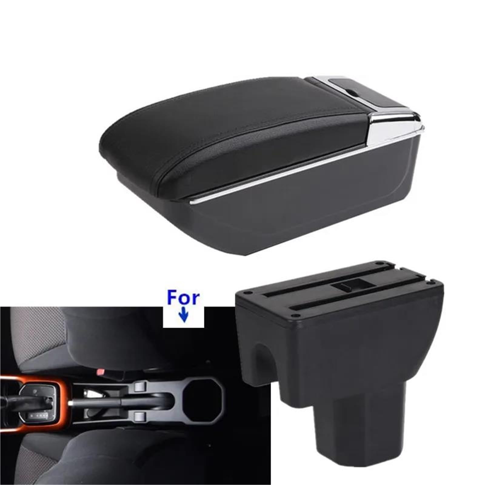 ArmstüTze Armlehnenbox Für Suzuki Für Ignis Auto Armlehnenbox Retrofit Teile Innenaufbewahrungsbox Auto Armlehnen(Style B1) von OGJFD