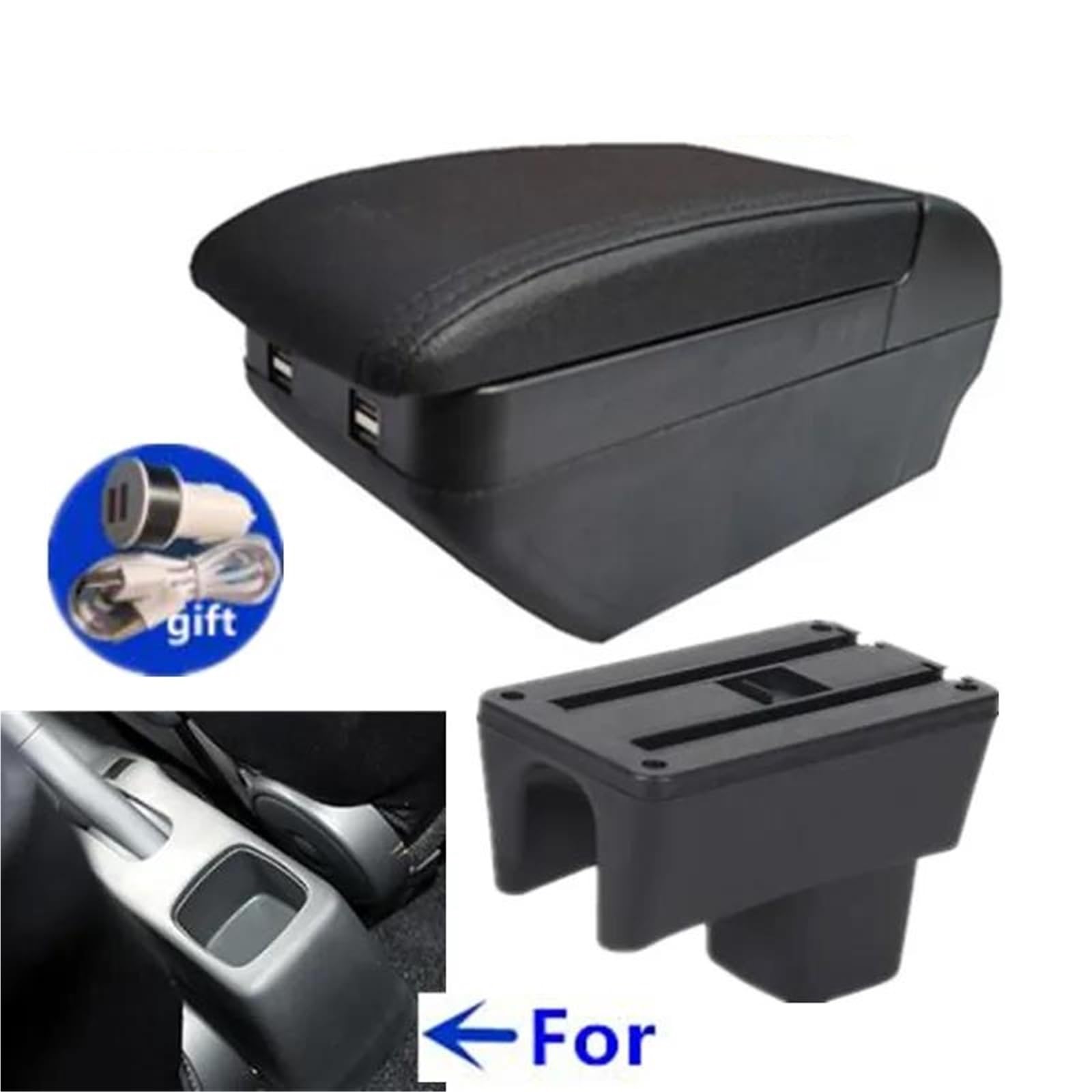 ArmstüTze Armlehnenbox Für Suzuki Für Swift 2005-2024 Autoarmlehnenzubehör Innenaufbewahrungsbox Nachrüstteile Auto Armlehnen(Style H1) von OGJFD