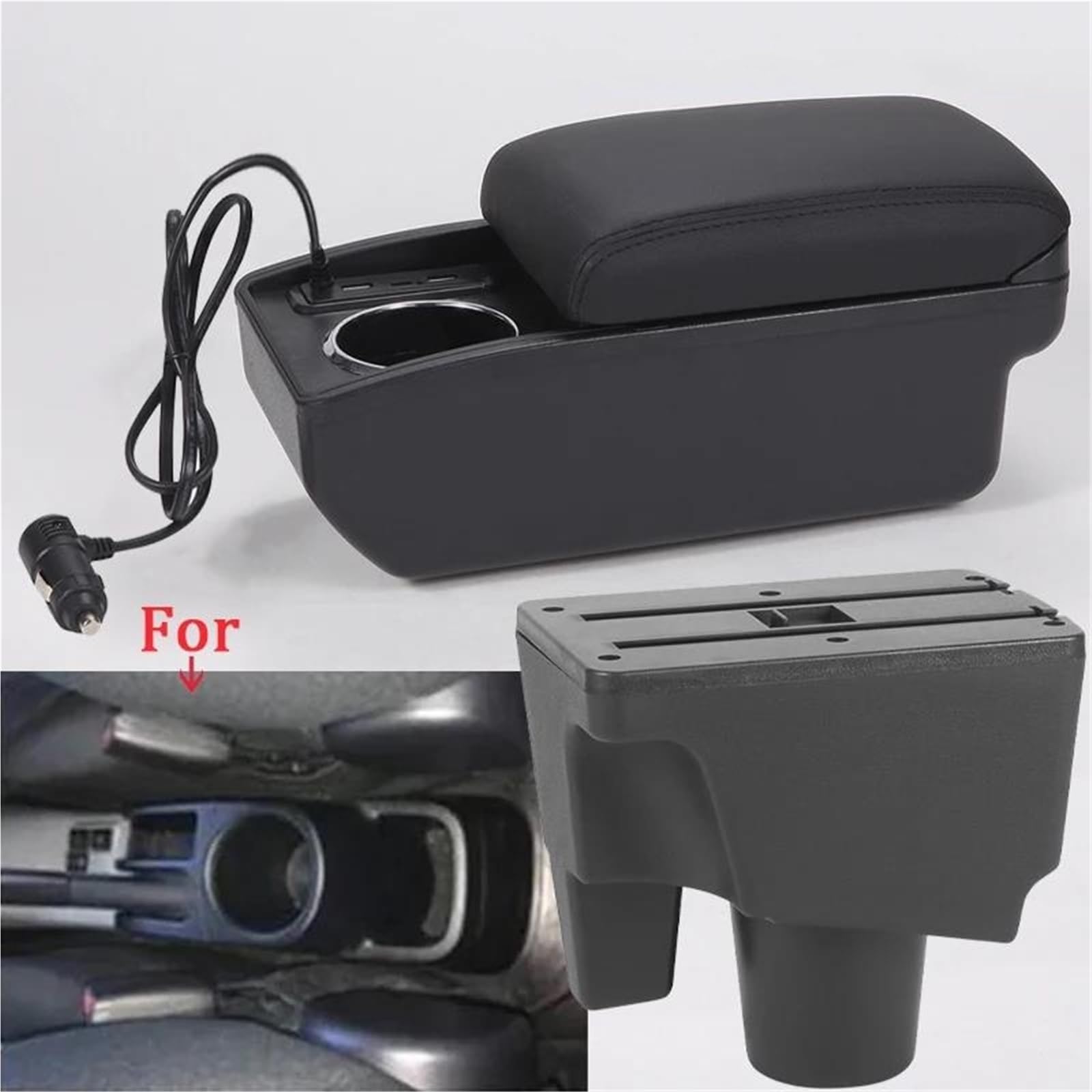ArmstüTze Armlehnenbox Für Toyota Für Prius C Für Aqua Auto Armlehne Aufbewahrungsbox Teile Innen Autozubehör Auto Armlehnen(Style A2) von OGJFD