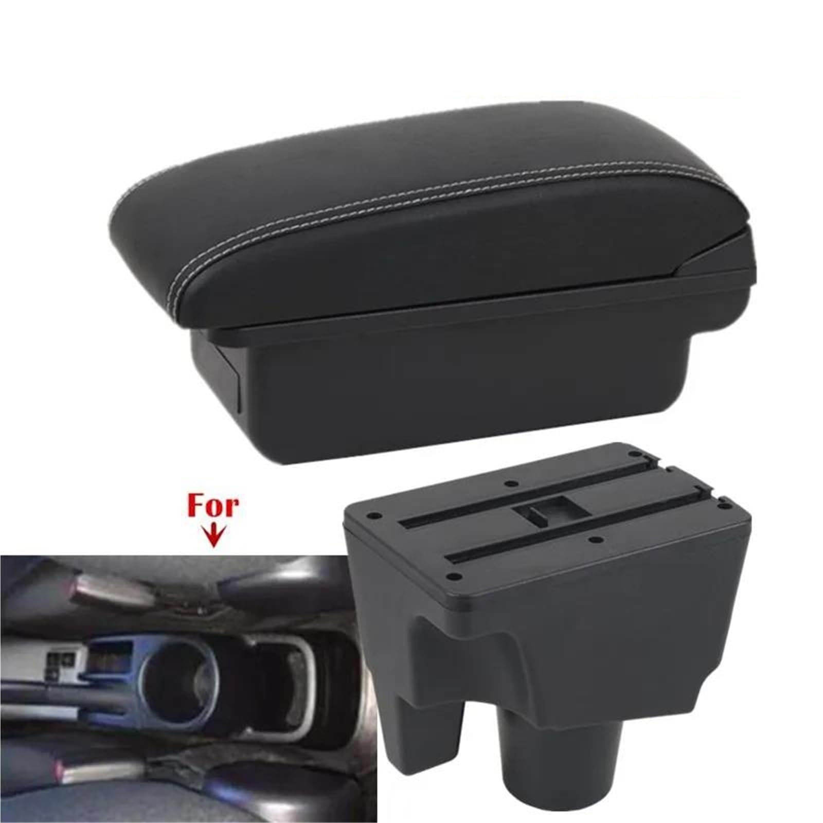 ArmstüTze Armlehnenbox Für Toyota Für Prius C Für Aqua Auto Armlehnenbox Zentrale Aufbewahrungsbox Internes Autozubehör Auto Armlehnen(Style A3) von OGJFD