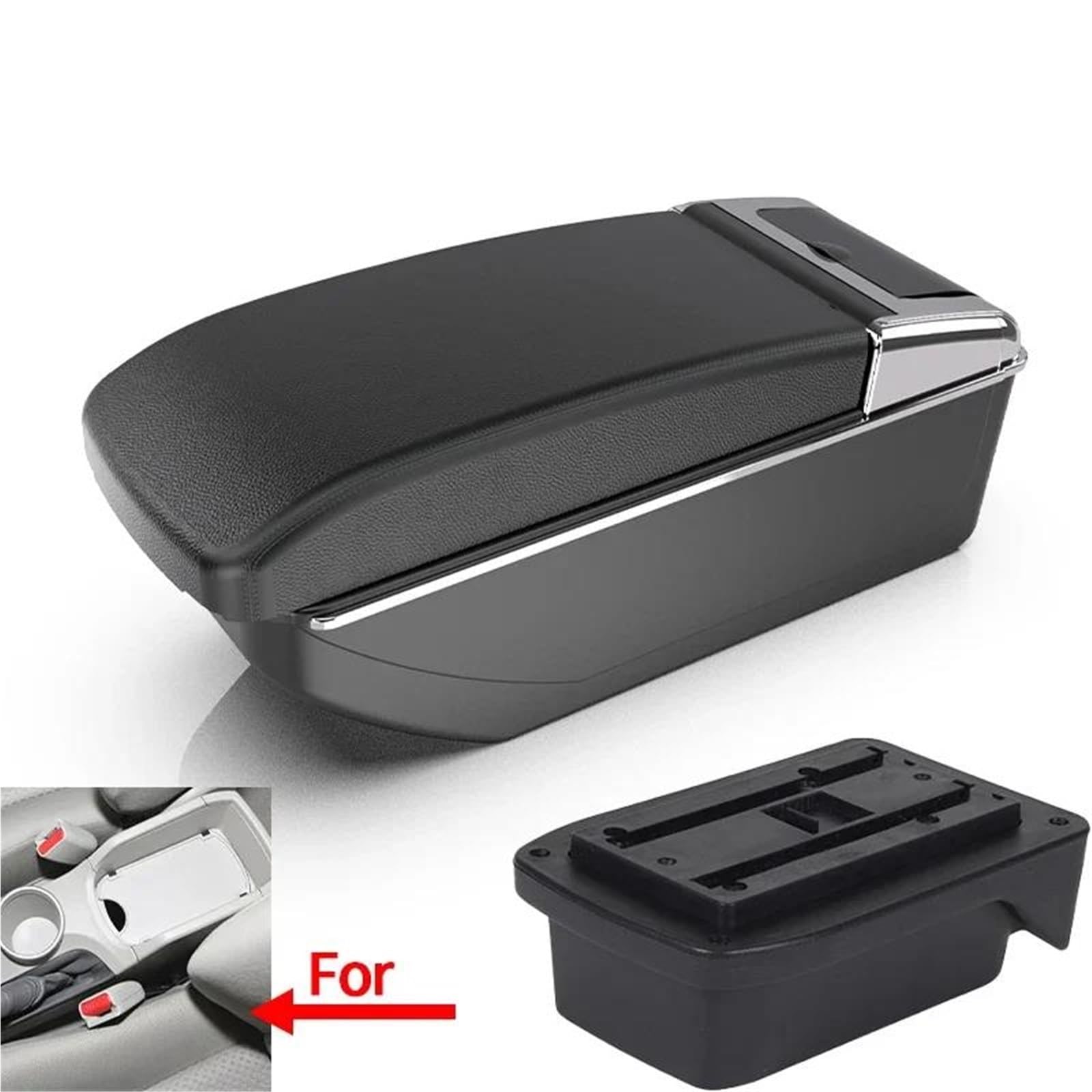 ArmstüTze Armlehnenbox Für Toyota Für Verso EZ Auto-Armlehnenbox Innenteile-Aufbewahrungsbox Mit USB-Zubehör Auto Armlehnen(Style B2) von OGJFD