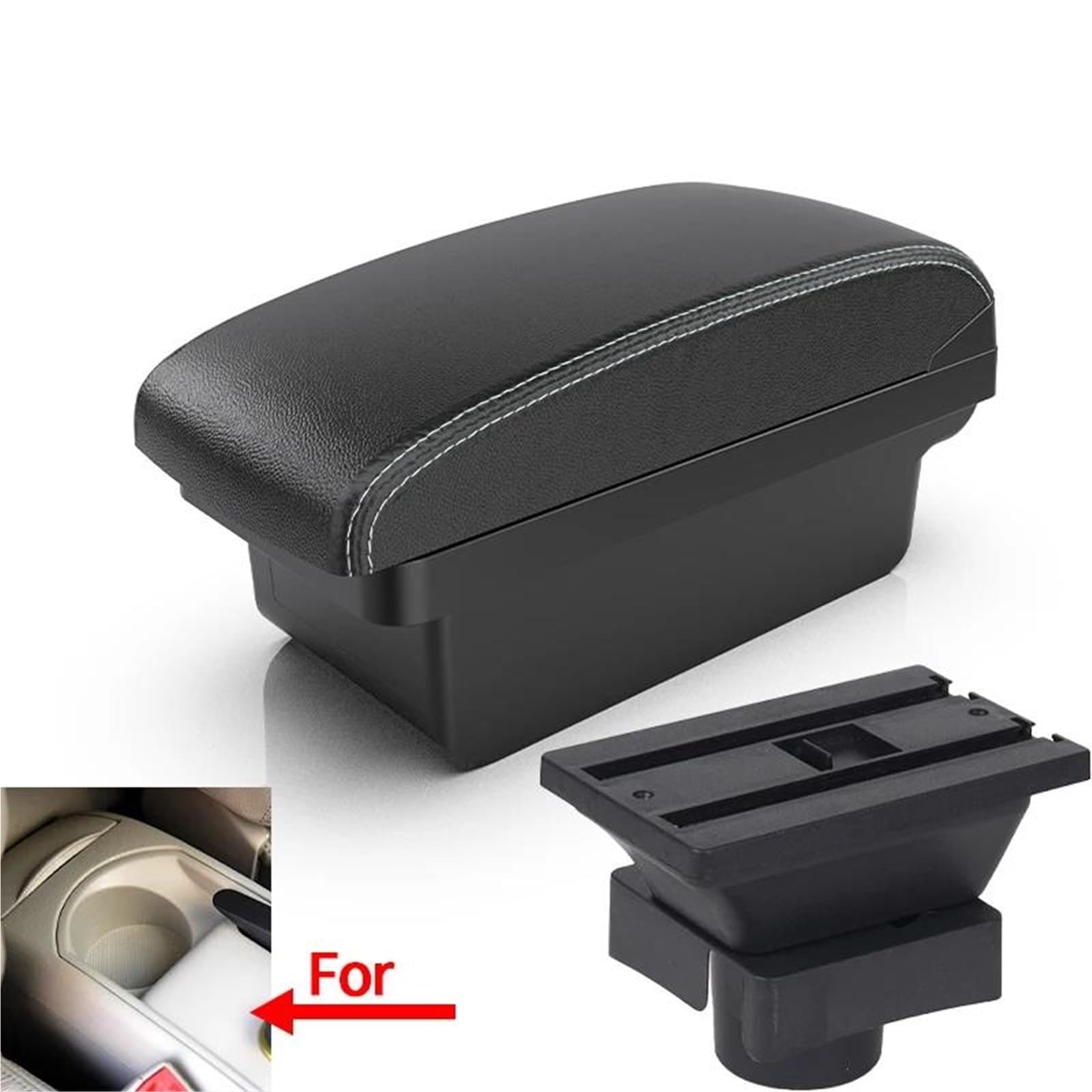 ArmstüTze Armlehnenbox Geeignet Für Citroen Für Sega Autoarmlehnenbox Innenraum Super Großer Stauraum Mit USB Auto Armlehnen(Style A3) von OGJFD
