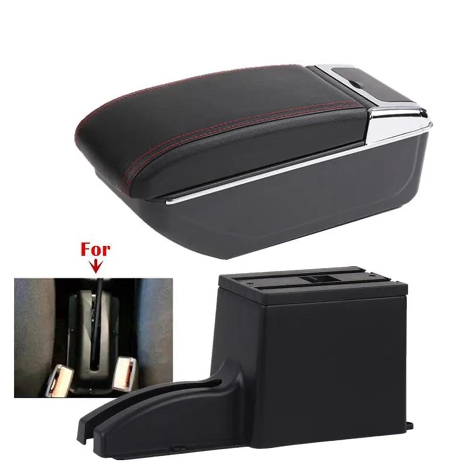 ArmstüTze Auto Armlehne Für Lada Für Granta Für Kalina Für Nissan Für Datsun Armlehne Box Auto Lagerung Box Innen Auto Armlehnen(Style B2) von OGJFD