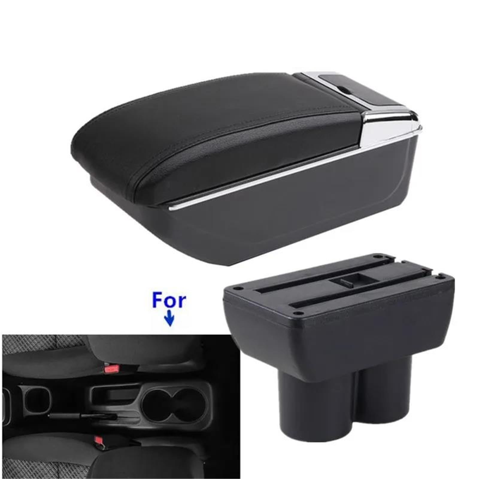 ArmstüTze Autoarmlehne Für Suzuki Für Jimny 1999-2018 Armlehnenbox Innenteile Center Storage Box Autozubehör Auto Armlehnen(Style B1) von OGJFD