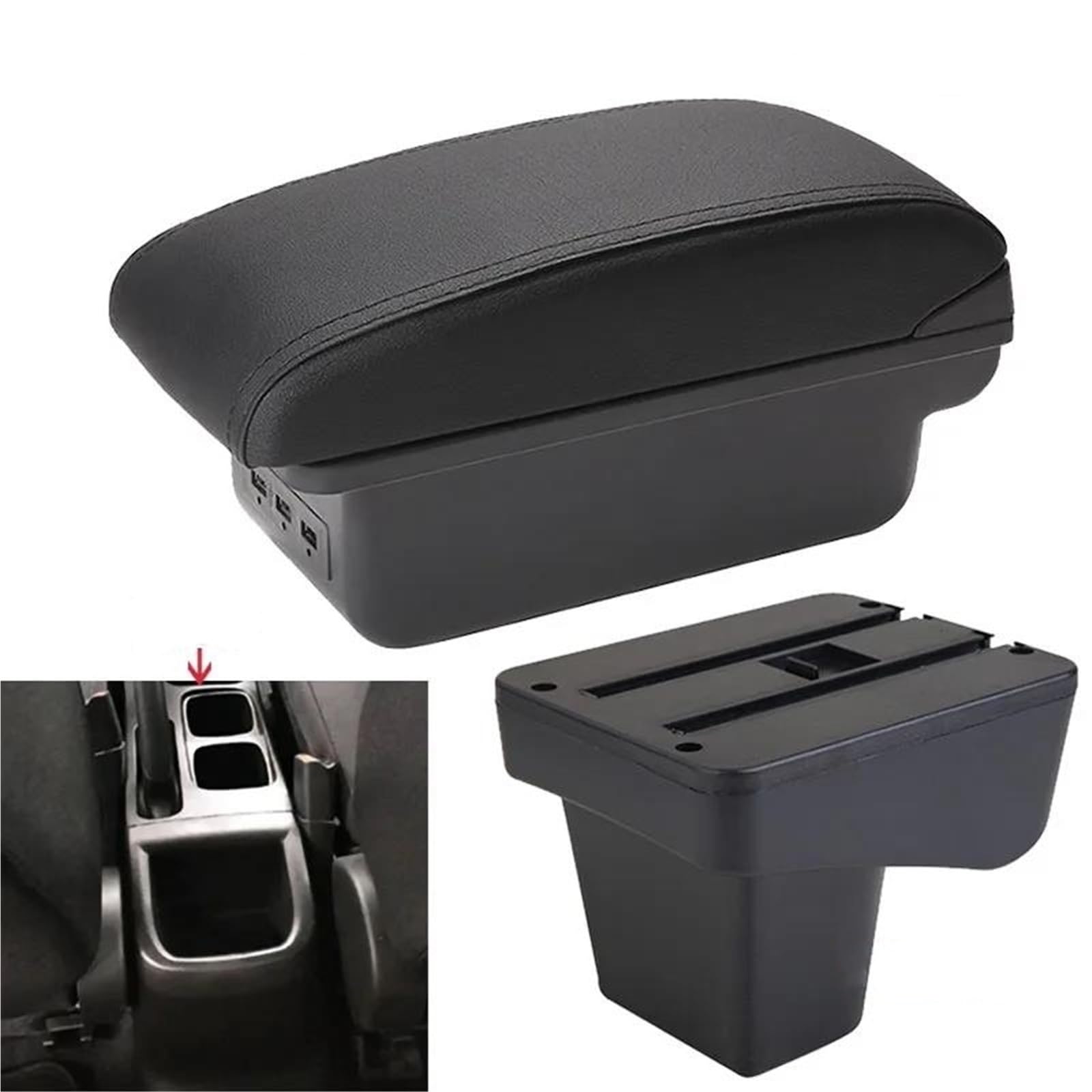 ArmstüTze Für Suzuki Für Vitara Armlehne Teile Gewidmet Auto Armlehne Zentrum Speicher Box Auto Zubehör Innen USB Auto Armlehnen(Style B2) von OGJFD