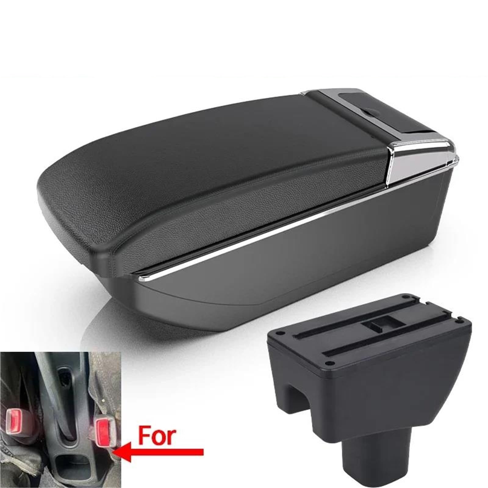 ArmstüTze Für Toyota Für Agya Für Wigo Armlehne Box Center Console Spezielle Lagerung Raum Auto Ellenbogen Rest Mit USB Auto Armlehnen(Style B2) von OGJFD