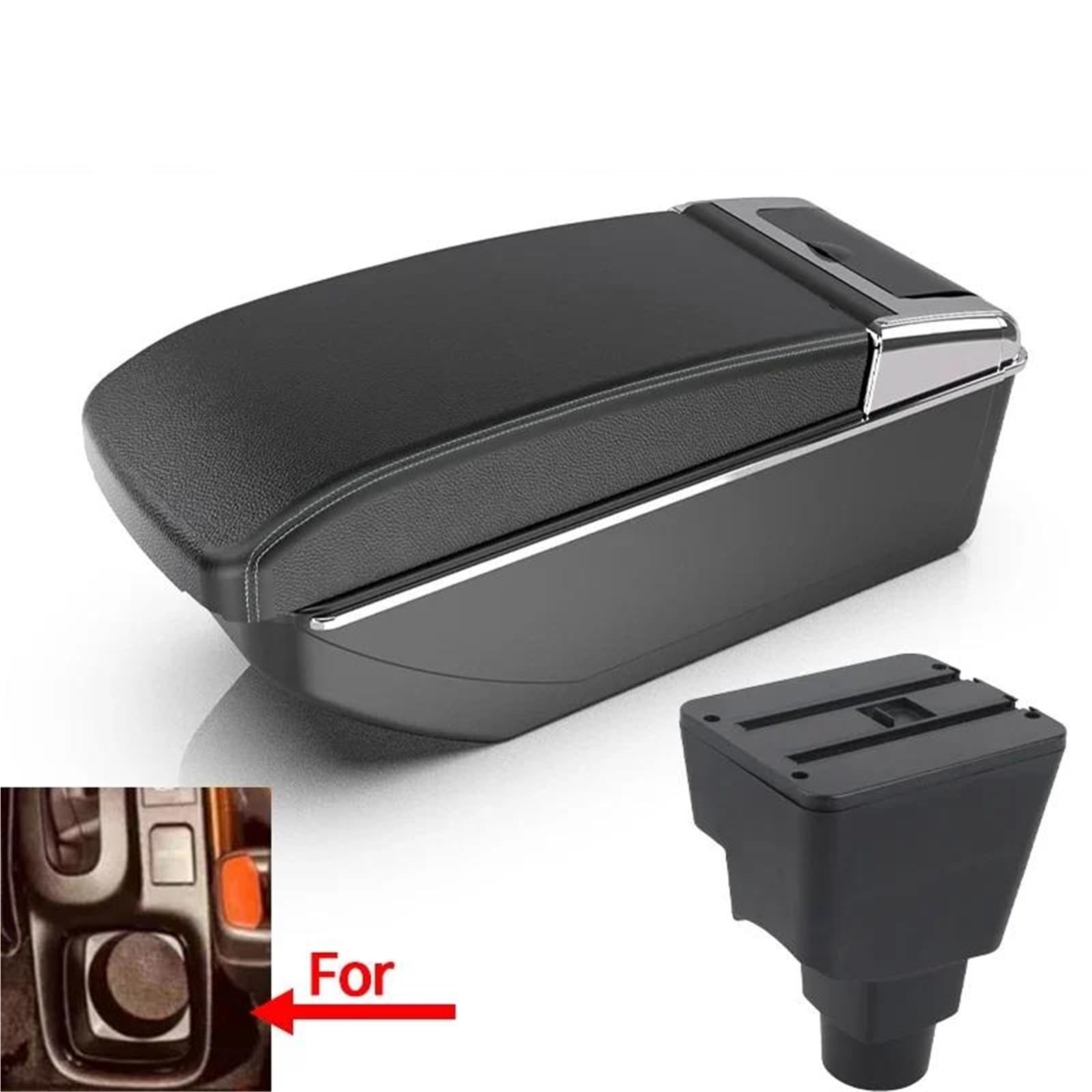 ArmstüTze Für Toyota Für Sienta Auto Armlehne Innen Teile Modifizierte Teile Lagerung Box Auto Zubehör Mit USB Auto Armlehnen(Style B3) von OGJFD
