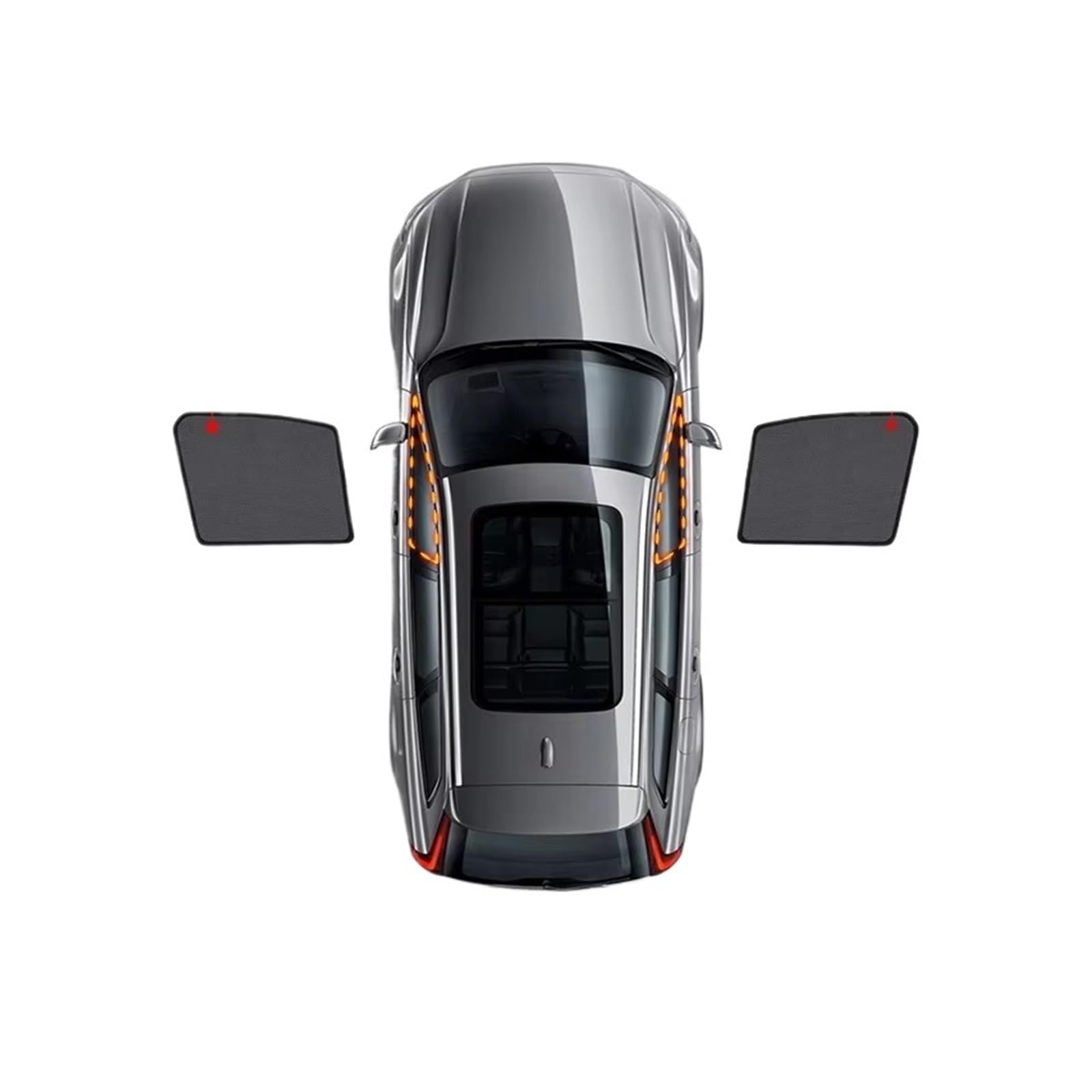 Autofenster Sonnenschutz Auto Für Skoda Für Superb Für B6 3T 2008-2015 Magnetischer Lichtdichter Sonnenschutz Für Die Vordere Hintere Seitenscheibe Windschutzscheibenvorhang(Rear 2pcs) von OGJFD