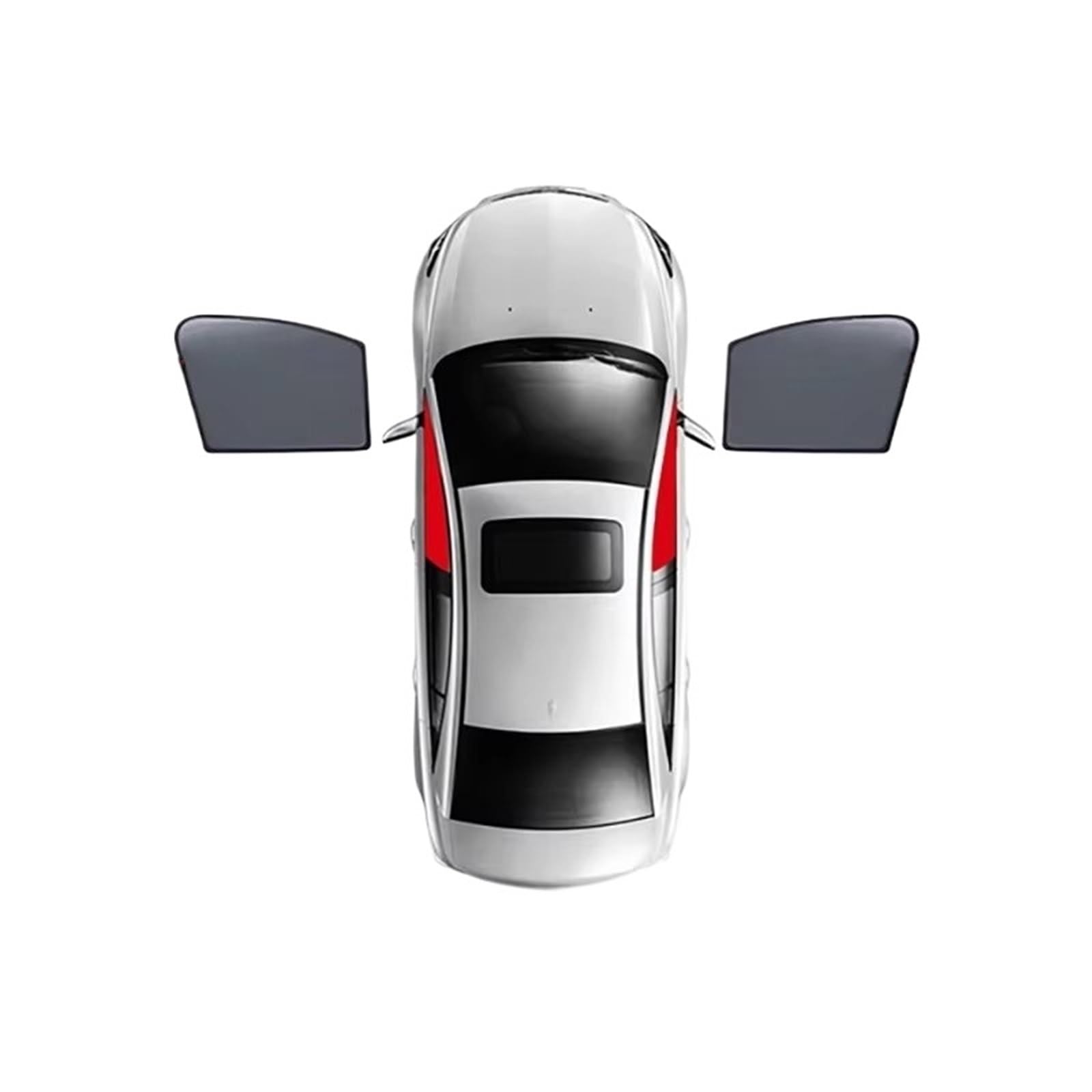 Autofenster Sonnenschutz Auto Für Toyota Für Corolla Für E15 2007-2013 Altis Magnetischer Autosonnenschutz Frontscheibennetzvorhang Sonnenschutzvisier Die Rückseite(2PCS Front) von OGJFD