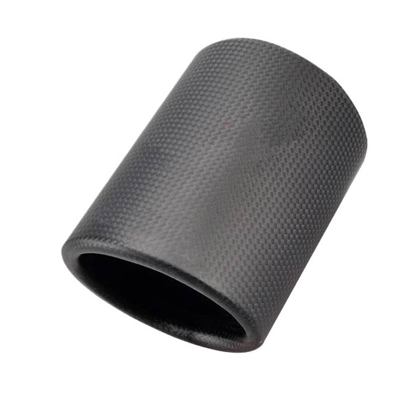 Endrohrblenden Auto Universal Auspuffrohr Carbon Fiber Abdeckung Auspuff Schalldämpfer Rohr Spitze Fall Auspuff Spitze Gehäuse Auto Auspuffblende(Matte Outlet 76mm) von OGJFD
