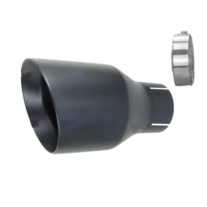 Endrohrblenden Edelstahl Universal-Auspuffanlage Endrohr + Auto-Auspuffblende 1 Stück Auto Auspuffblende(Matte2 in63-114) von OGJFD