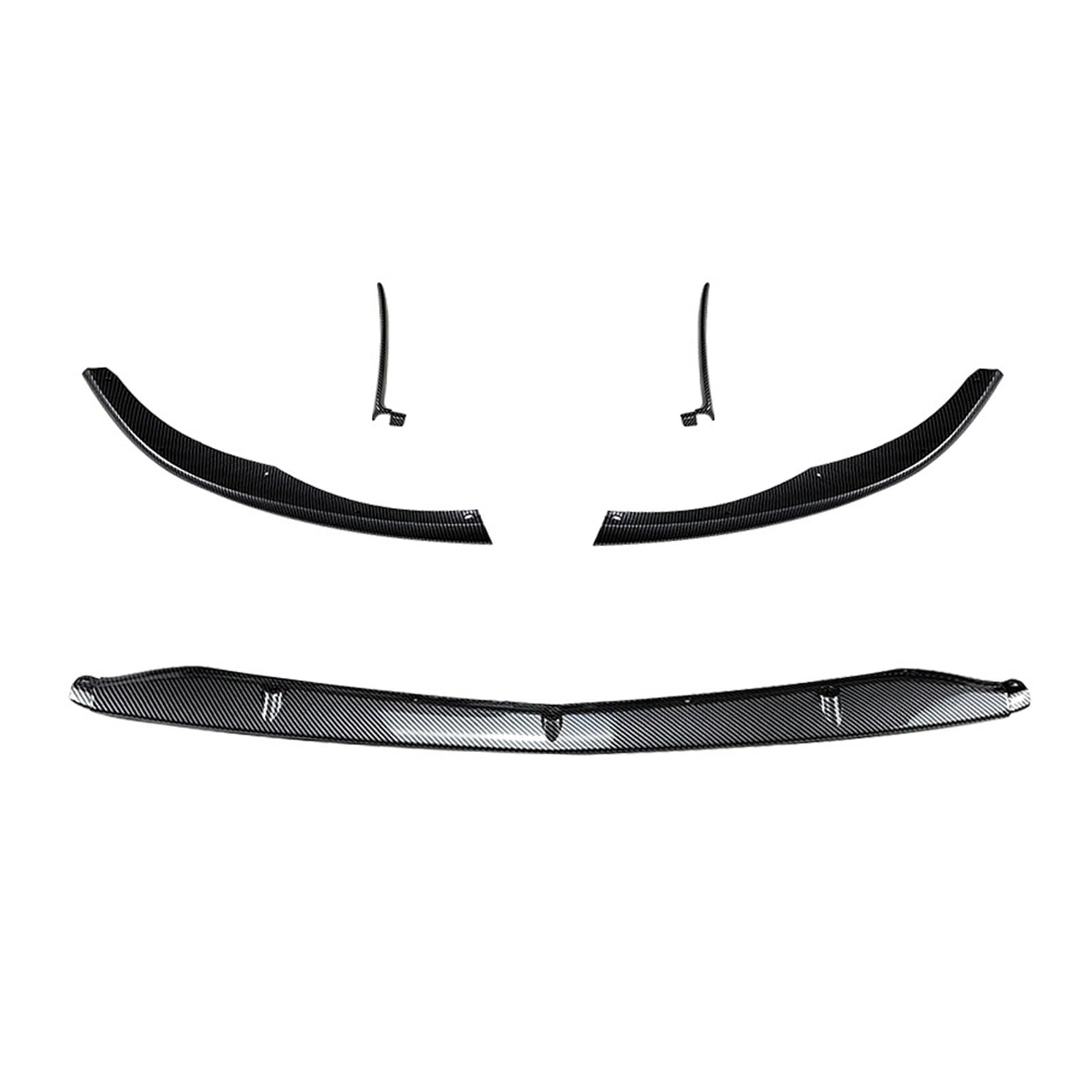 OGONGXM 2015 bis 2022 Kompatibel for Mercedes Benz C-Klasse W205 C205 S205 C63 AMG Frontstoßstange Lippe Diffusor Spoiler Splitter Body Kit Abdeckung durch ABS(Carbon Fiber Look) von OGONGXM