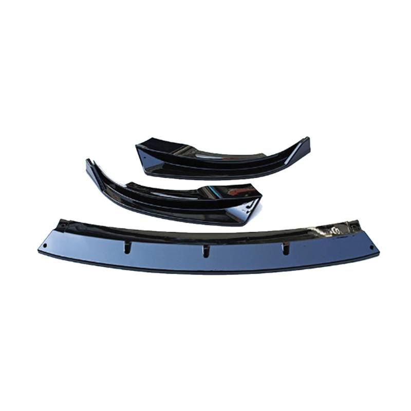 OGONGXM 2021 Model Y Frontspoilerlippe Kompatibel for Tesla Model 3 Heckdiffusor 2023 Zubehör Heckstoßstange Performance Body Kit 2022 Autoteile(3 Front Lip Black) von OGONGXM