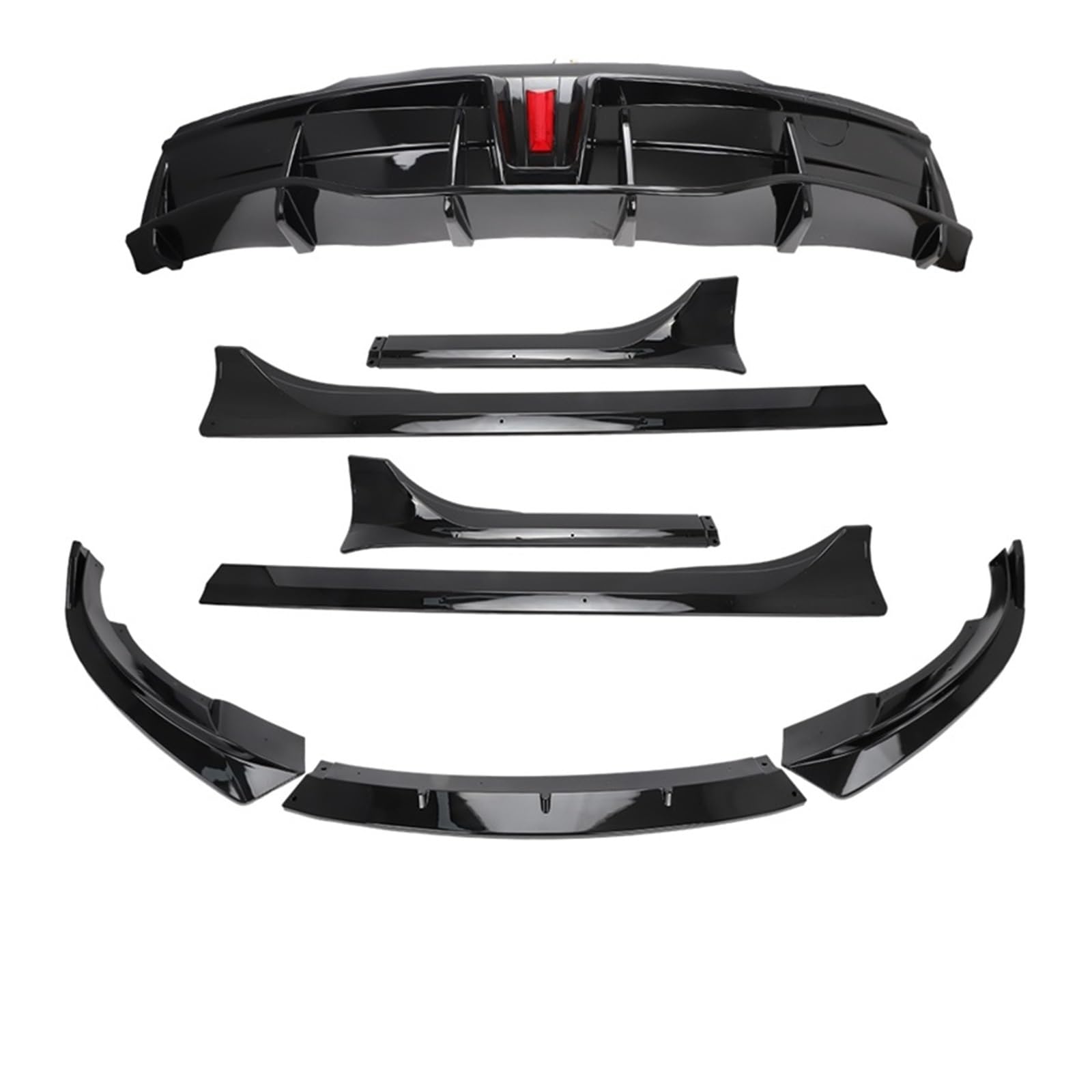 OGONGXM 2023 Modell Y Auto Vordere Heckstoßstange Lippe Kinn Diffusor Body Kit Spoiler Deflektor Tuning Zubehör Kompatibel for Tesla Modell 3 2017-2023(1 Set for Model Y) von OGONGXM