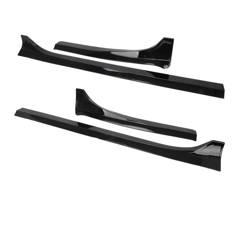 OGONGXM 2023 Modell Y Auto Vordere Heckstoßstange Lippe Kinn Diffusor Body Kit Spoiler Deflektor Tuning Zubehör Kompatibel for Tesla Modell 3 2017-2023(3 Side Skirts Black) von OGONGXM