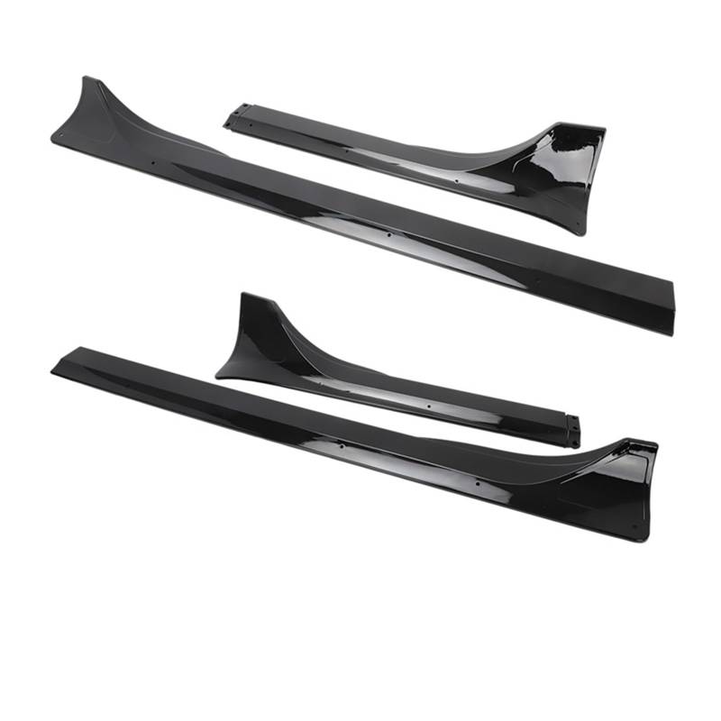 OGONGXM 2023 Modell Y Auto Vordere Heckstoßstange Lippe Kinn Diffusor Body Kit Spoiler Deflektor Tuning Zubehör Kompatibel for Tesla Modell 3 2017-2023(Y Side Skirts Black) von OGONGXM