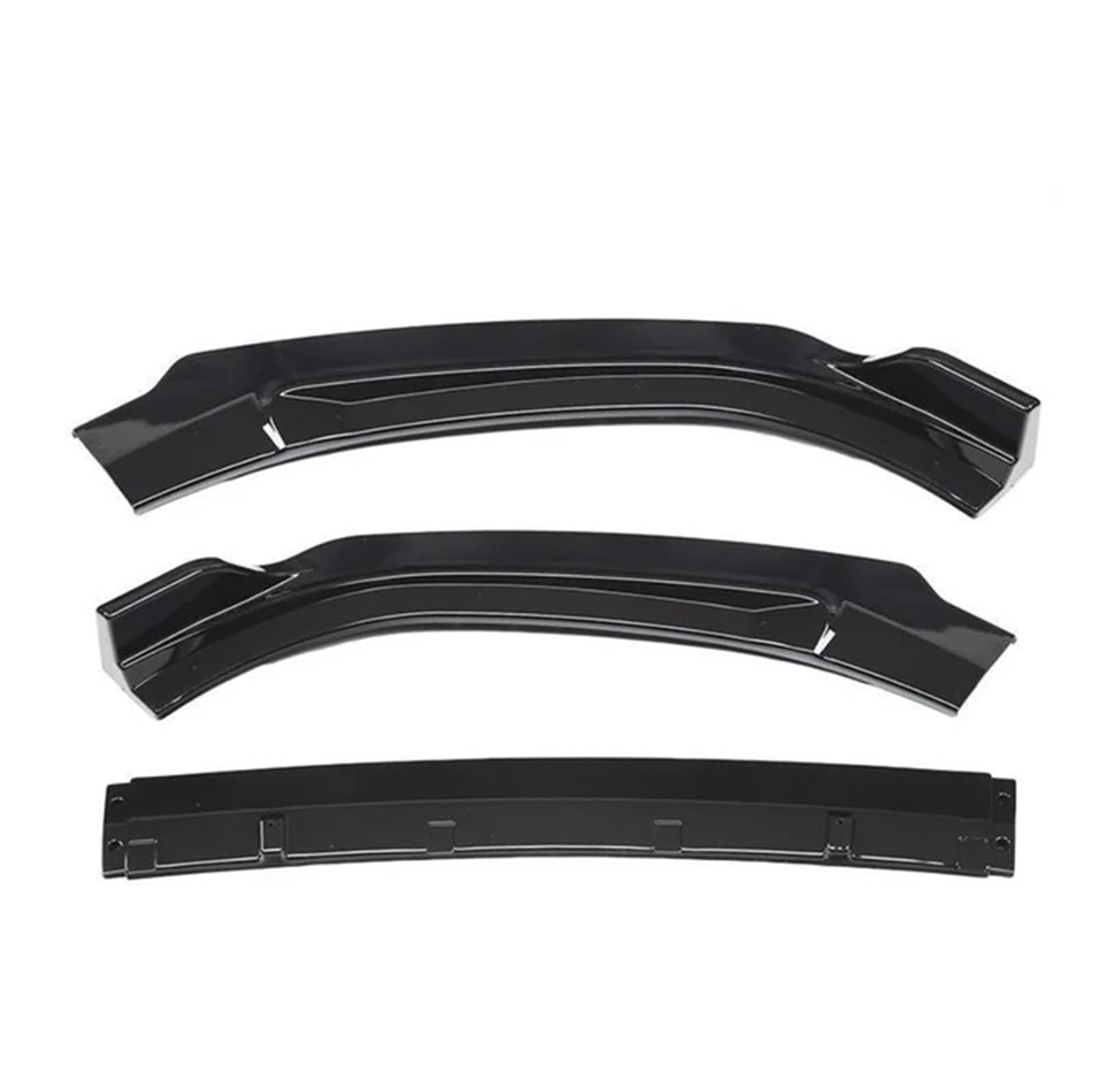 OGONGXM 3-teilige Frontspoilerlippe in glänzendem Schwarz oder Carbonfaser-Look, kompatibel mit Audi A6 2016 2017 2018 2019 2020 2021 2022(Bright Black) von OGONGXM