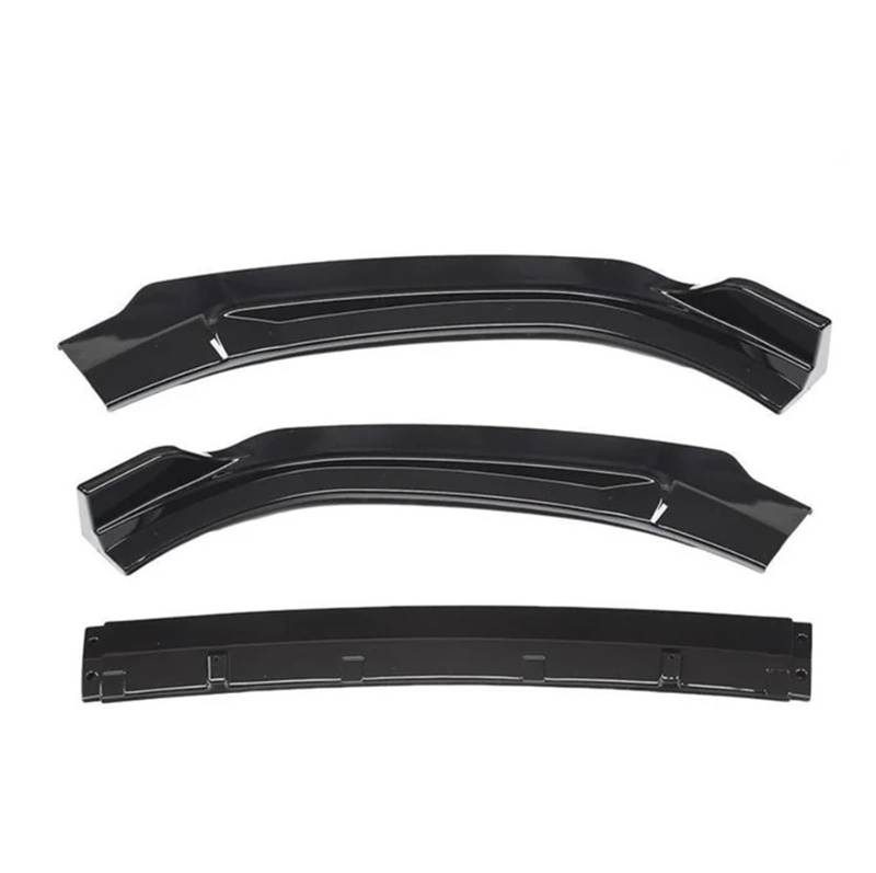 OGONGXM 3-teilige Frontspoilerlippe in glänzendem Schwarz oder Carbonfaser-Look, kompatibel mit Audi A6 2016 2017 2018 2019 2020 2021 2022(Bright Black) von OGONGXM