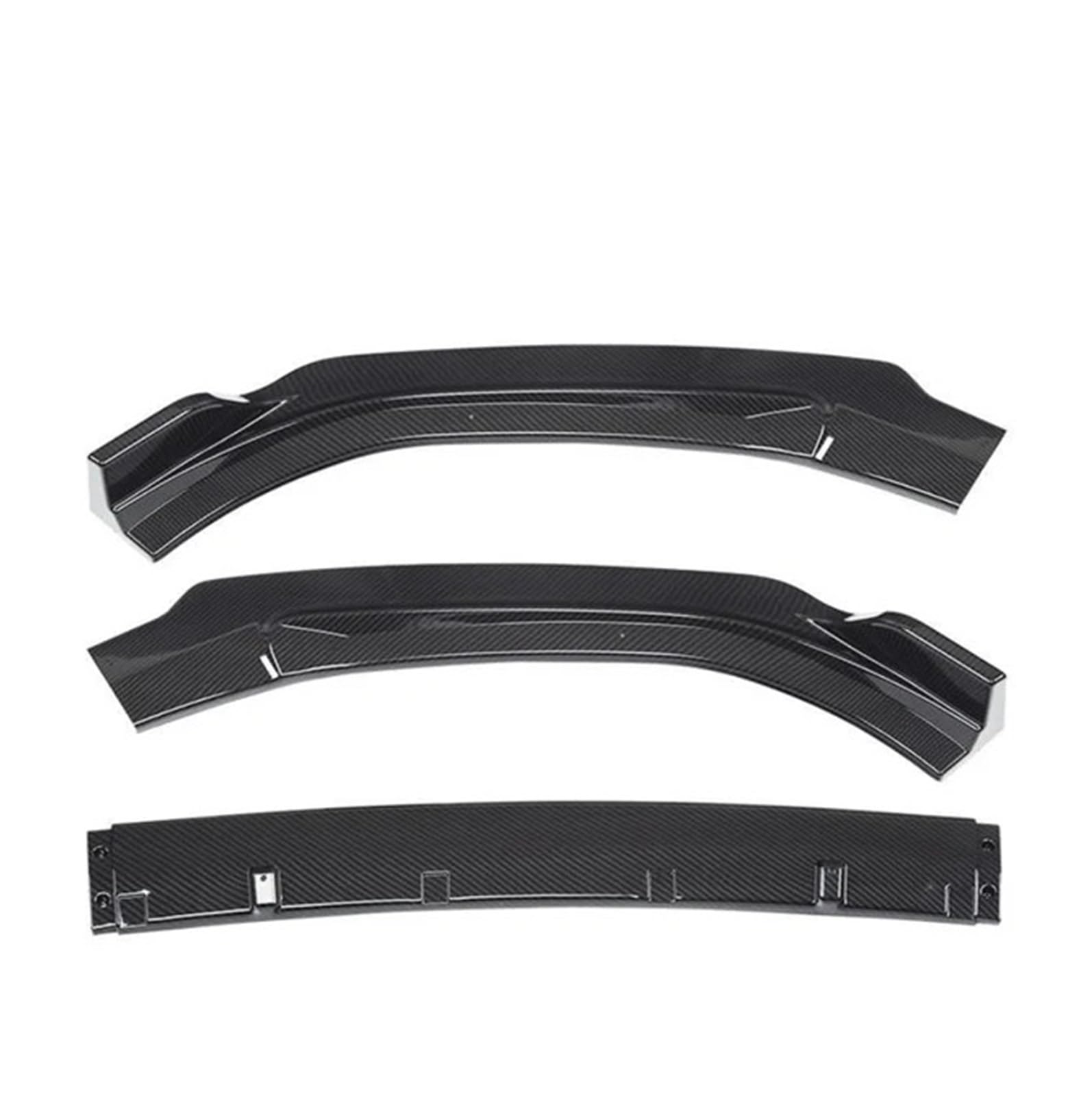 OGONGXM 3-teilige Frontspoilerlippe in glänzendem Schwarz oder Carbonfaser-Look, kompatibel mit Audi A6 2016 2017 2018 2019 2020 2021 2022(Carbon Look) von OGONGXM