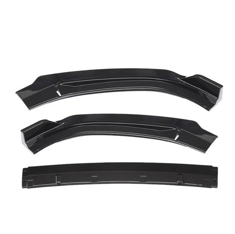 OGONGXM 3-teilige Frontspoilerlippe in glänzendem Schwarz oder Carbonfaser-Look, kompatibel mit Audi A6 2016 2017 2018 2019 2020 2021 2022(Sports Bright Black) von OGONGXM