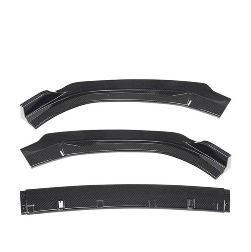OGONGXM 3-teilige Frontspoilerlippe in glänzendem Schwarz oder Carbonfaser-Look, kompatibel mit Audi A6 2016 2017 2018 2019 2020 2021 2022(Sports Carbon Look) von OGONGXM